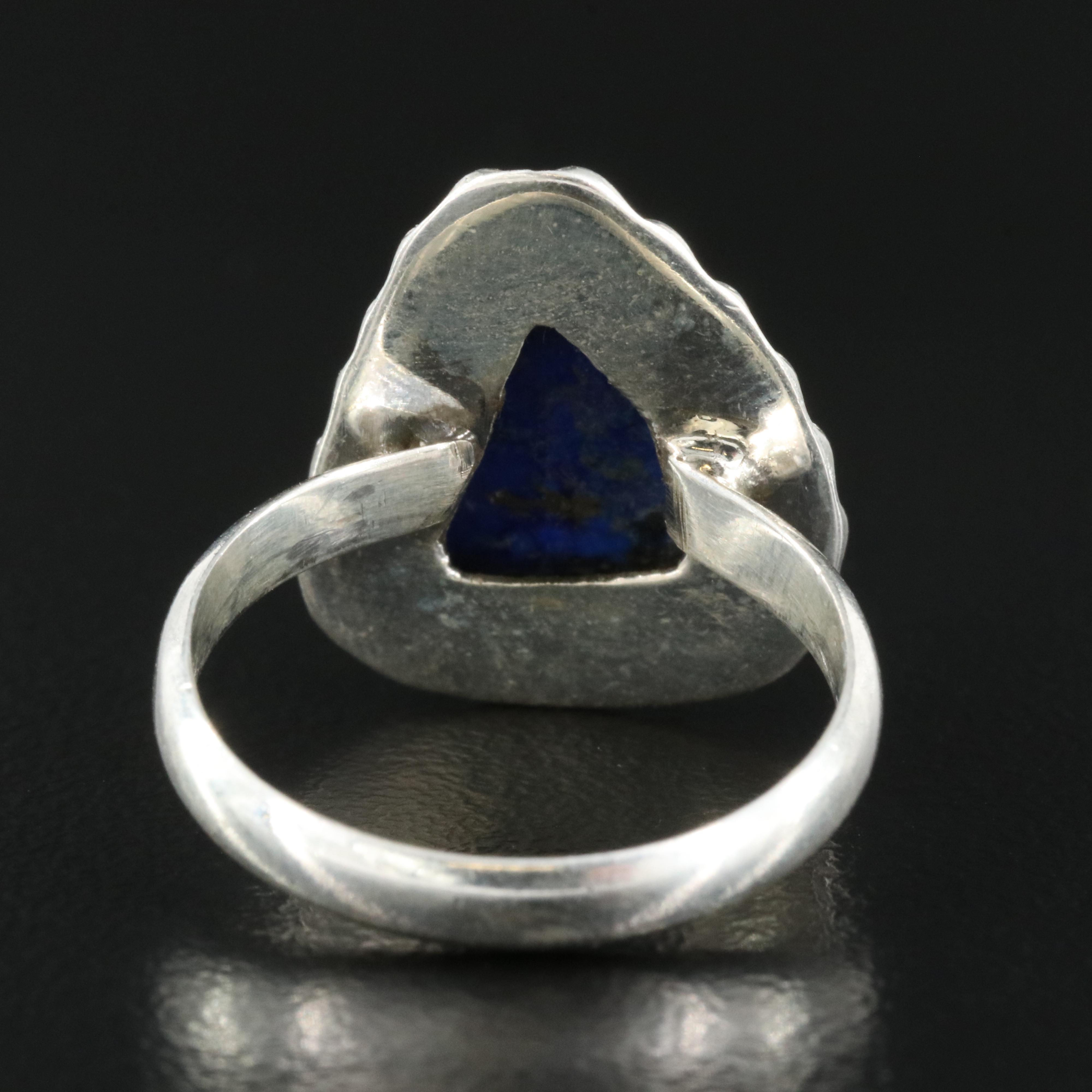 Sterling Lapis Lazuli Ring
