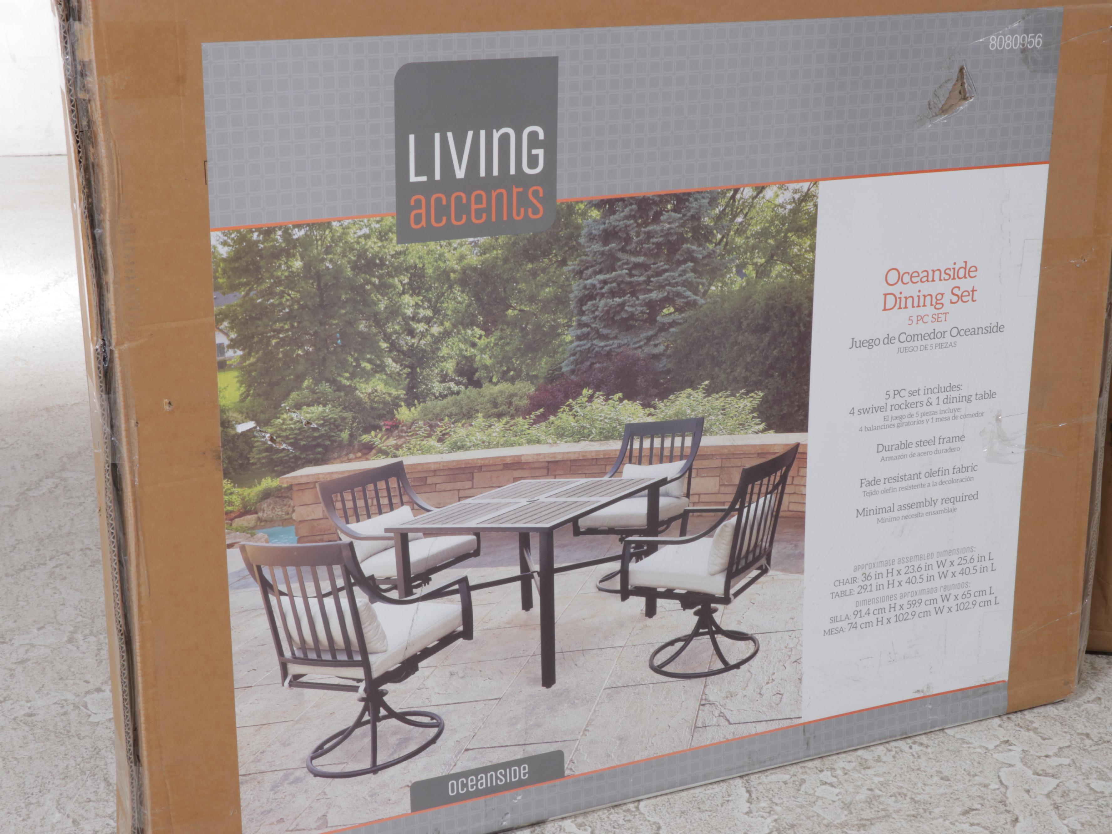 Living Accents Oceanside Five-Piece Patio Dining Set