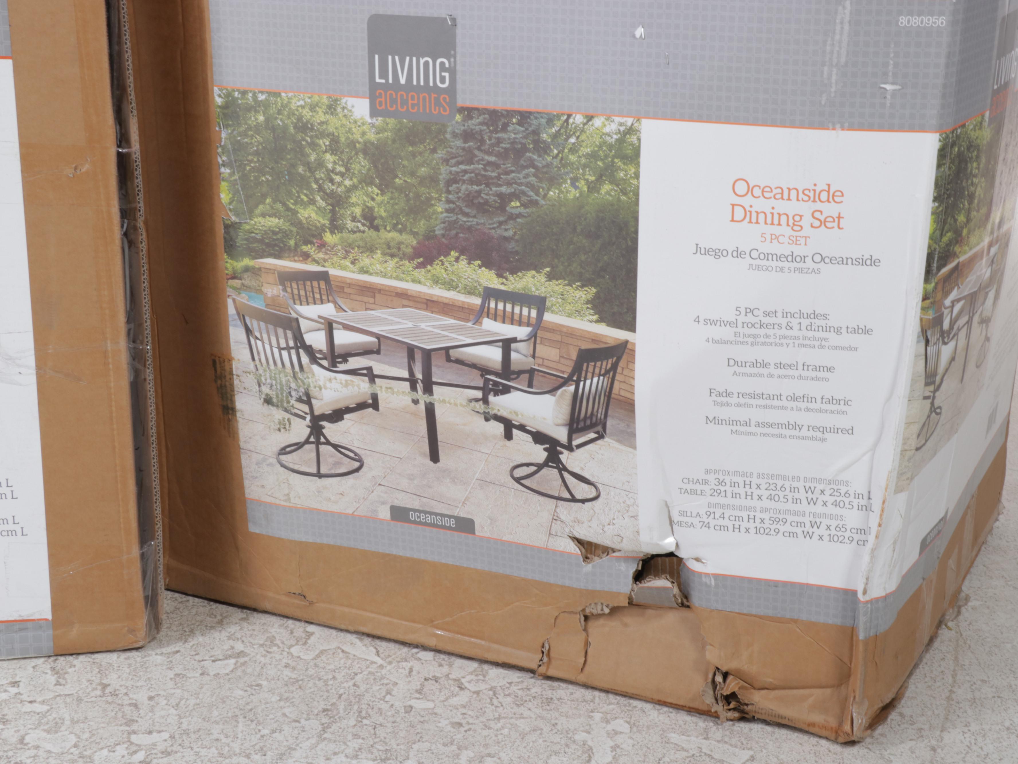 Living Accents Oceanside Five-Piece Patio Dining Set