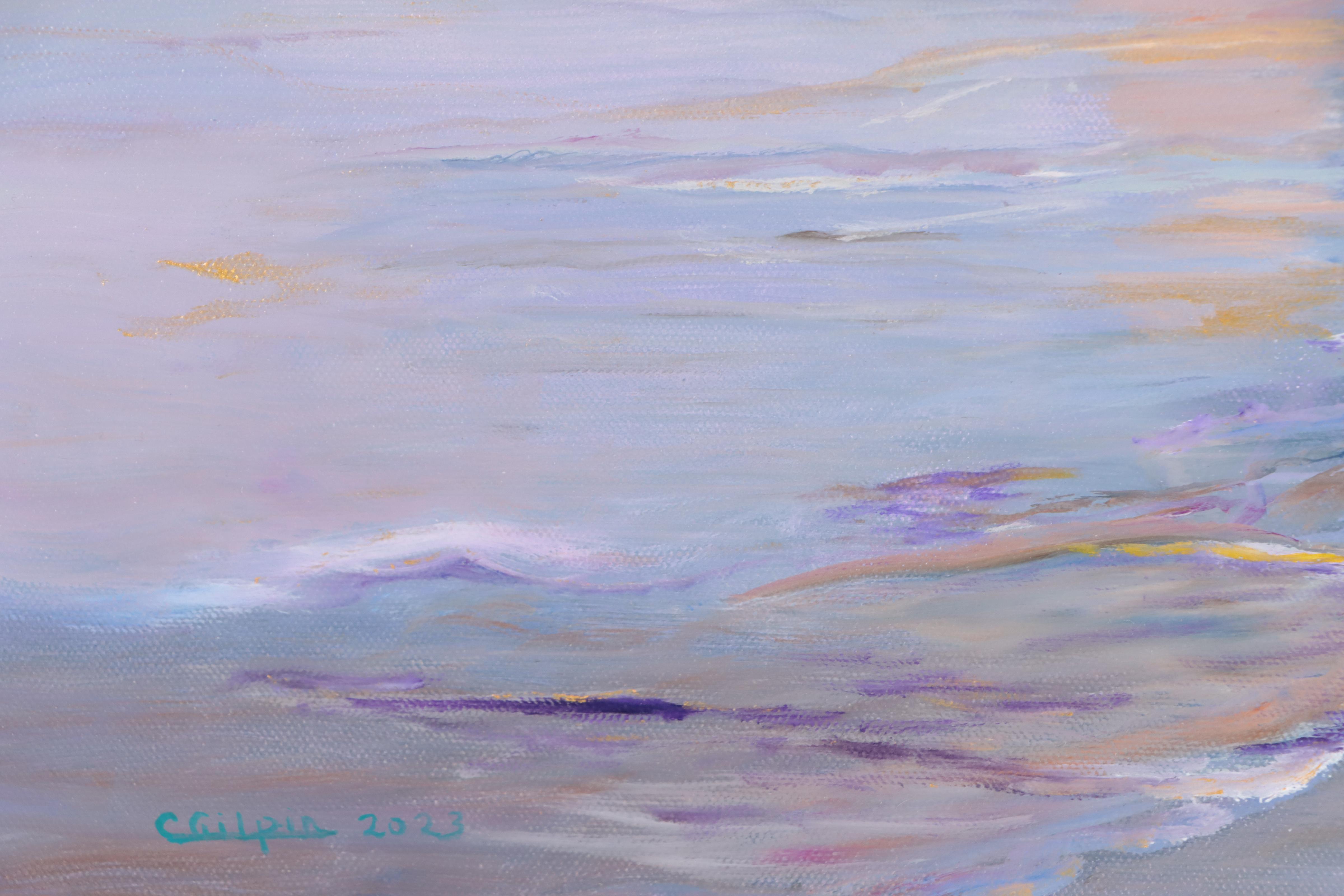 C. Gilpin Oil Painting "Florida Gulf Coast Sunset," 2023