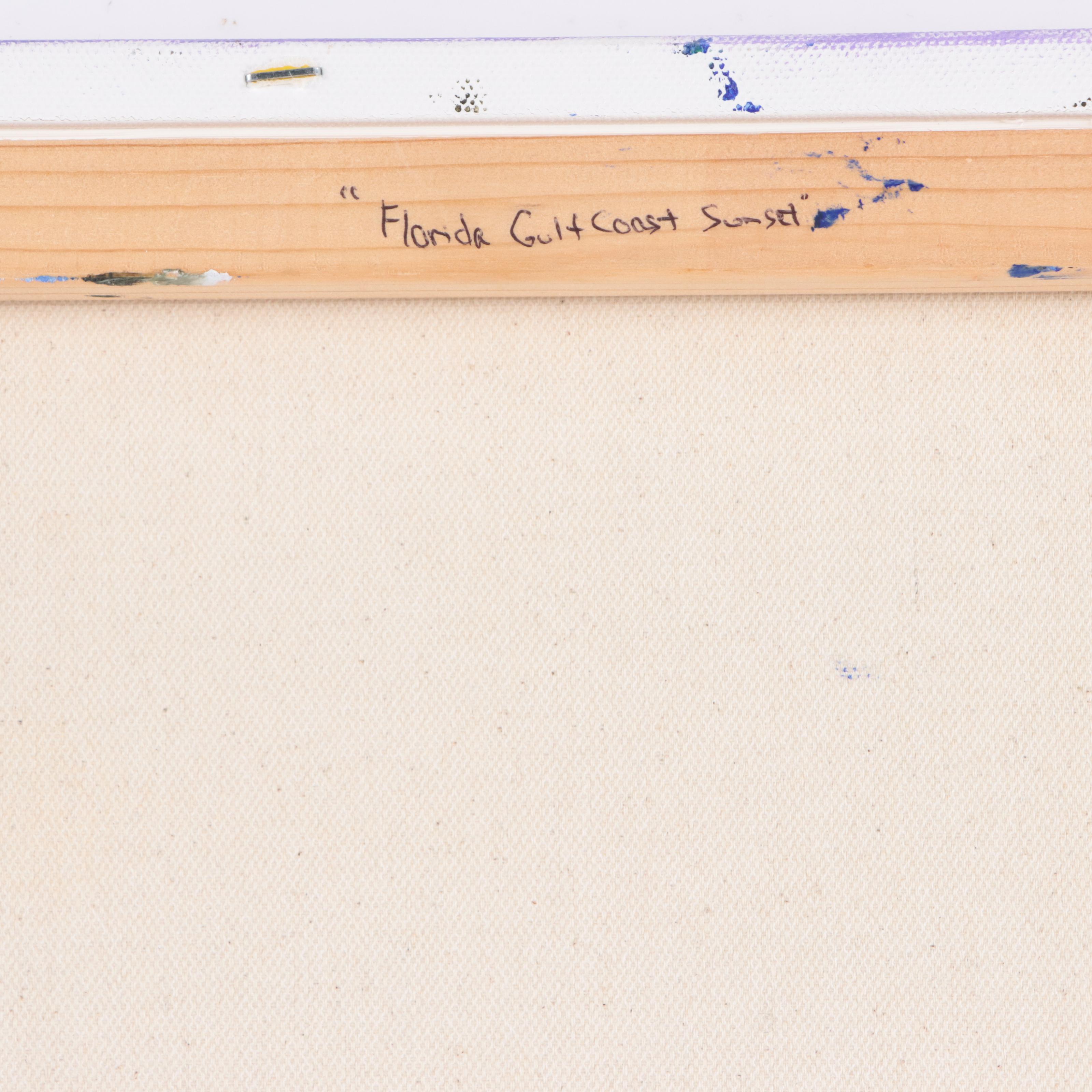 C. Gilpin Oil Painting "Florida Gulf Coast Sunset," 2023