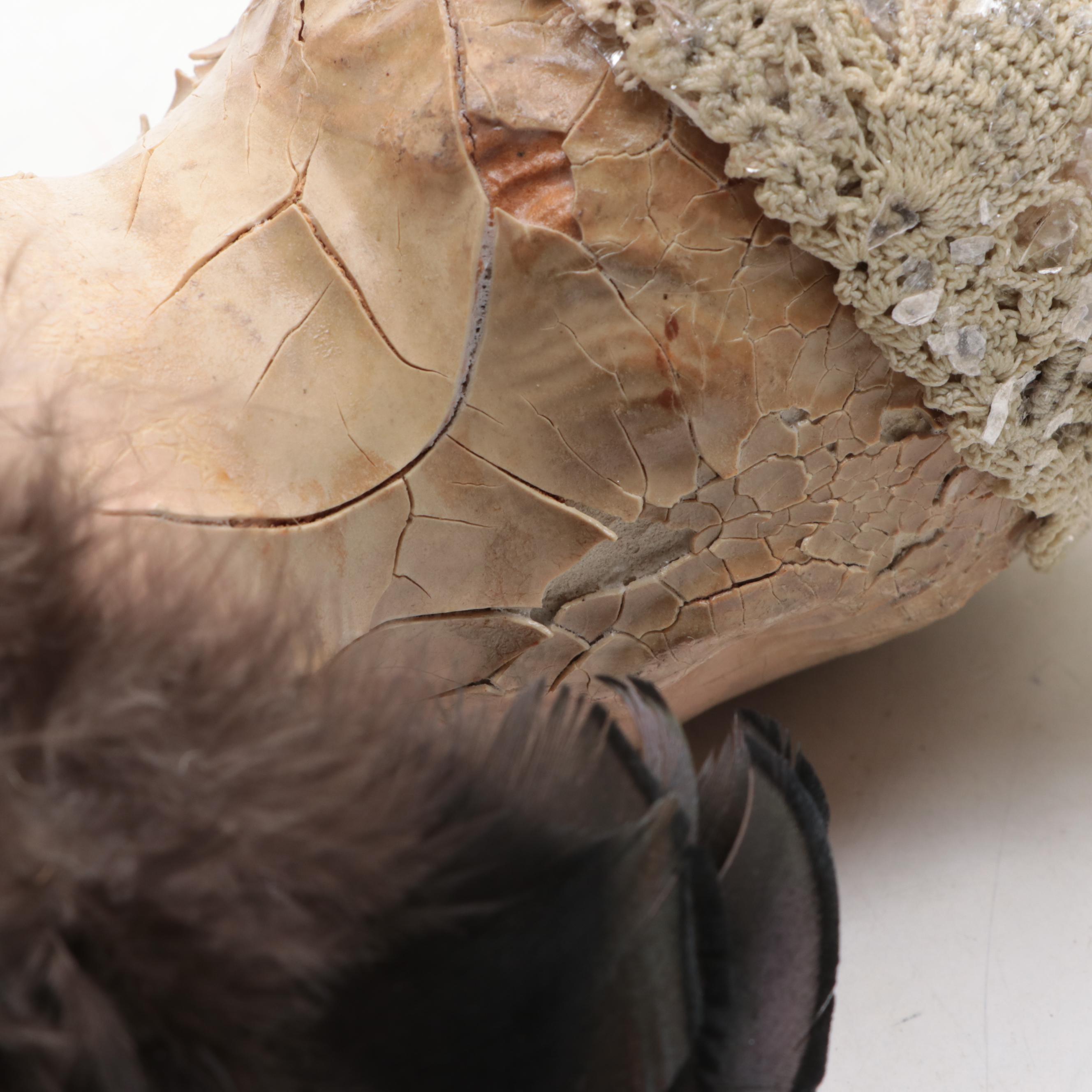 Kewpie Style Wind-Up Hula Hula Doll with Other Dolls, Early to Mid-20th Century