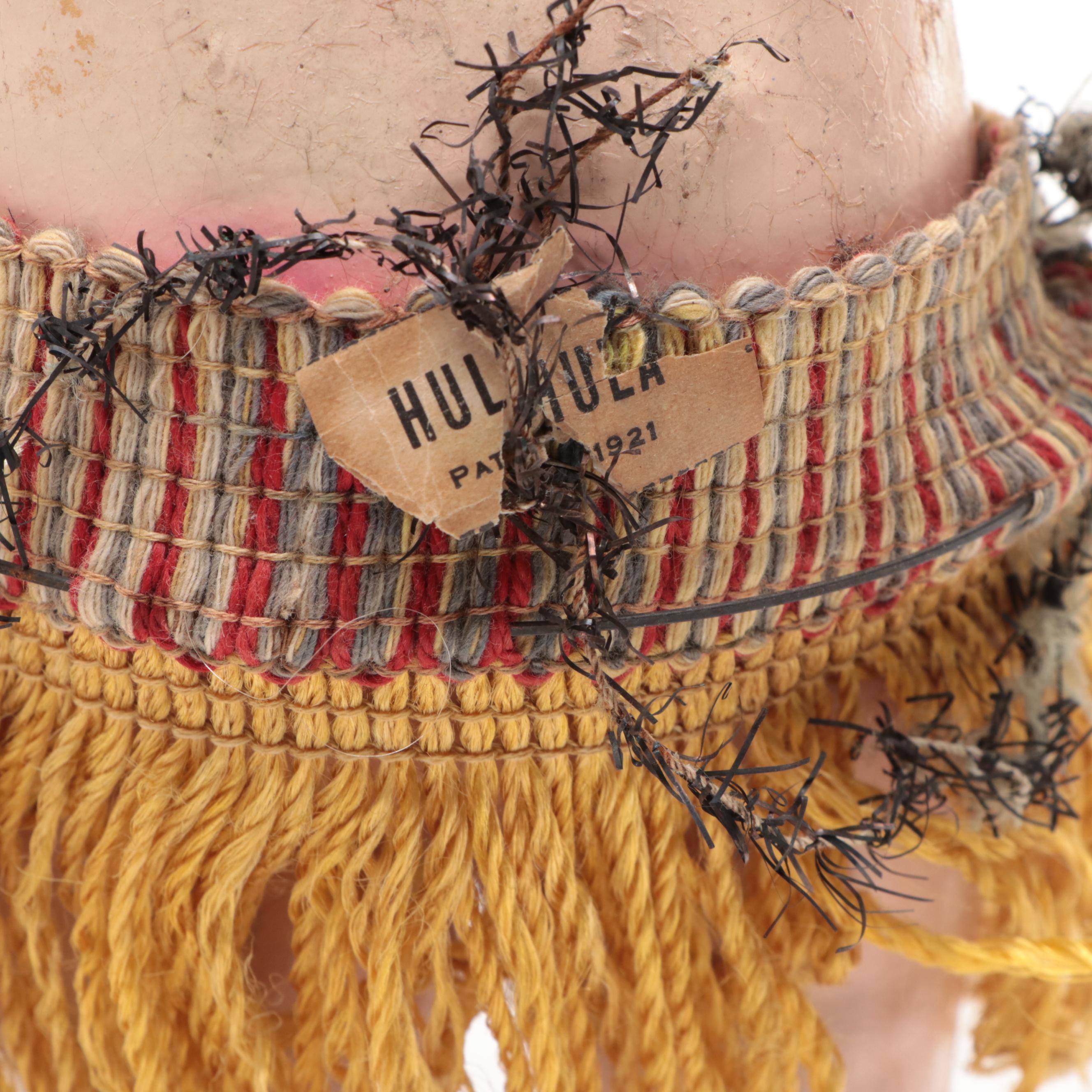 Kewpie Style Wind-Up Hula Hula Doll with Other Dolls, Early to Mid-20th Century