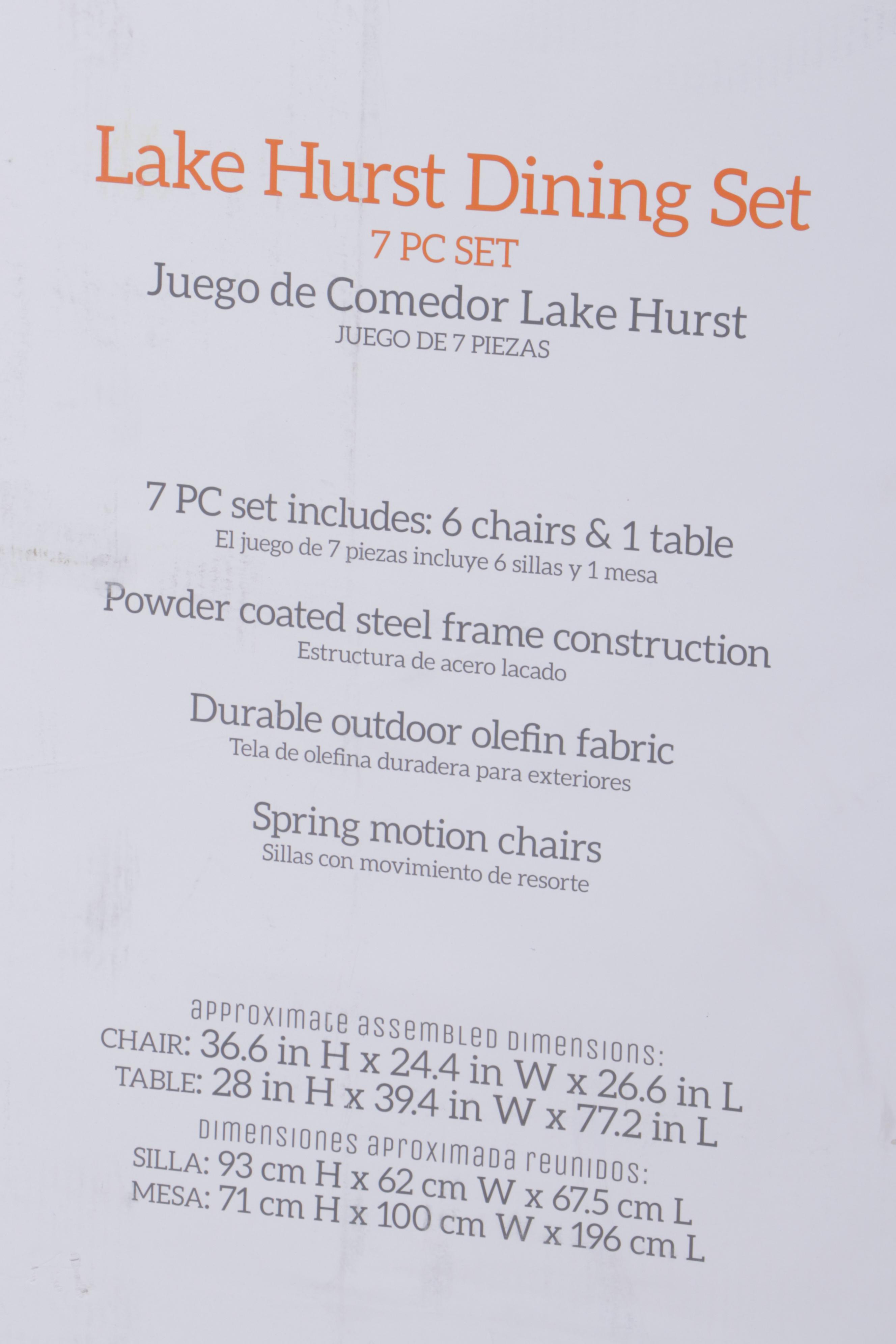 Living Accents Lakehurst Seven-Piece Patio Dining Set