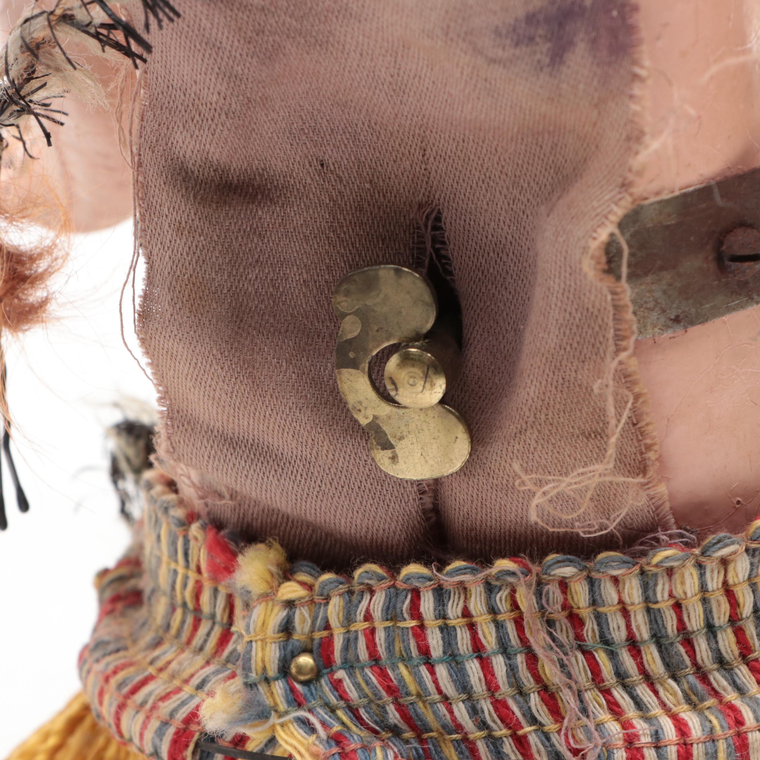 Kewpie Style Wind-Up Hula Hula Doll with Other Dolls, Early to Mid-20th Century