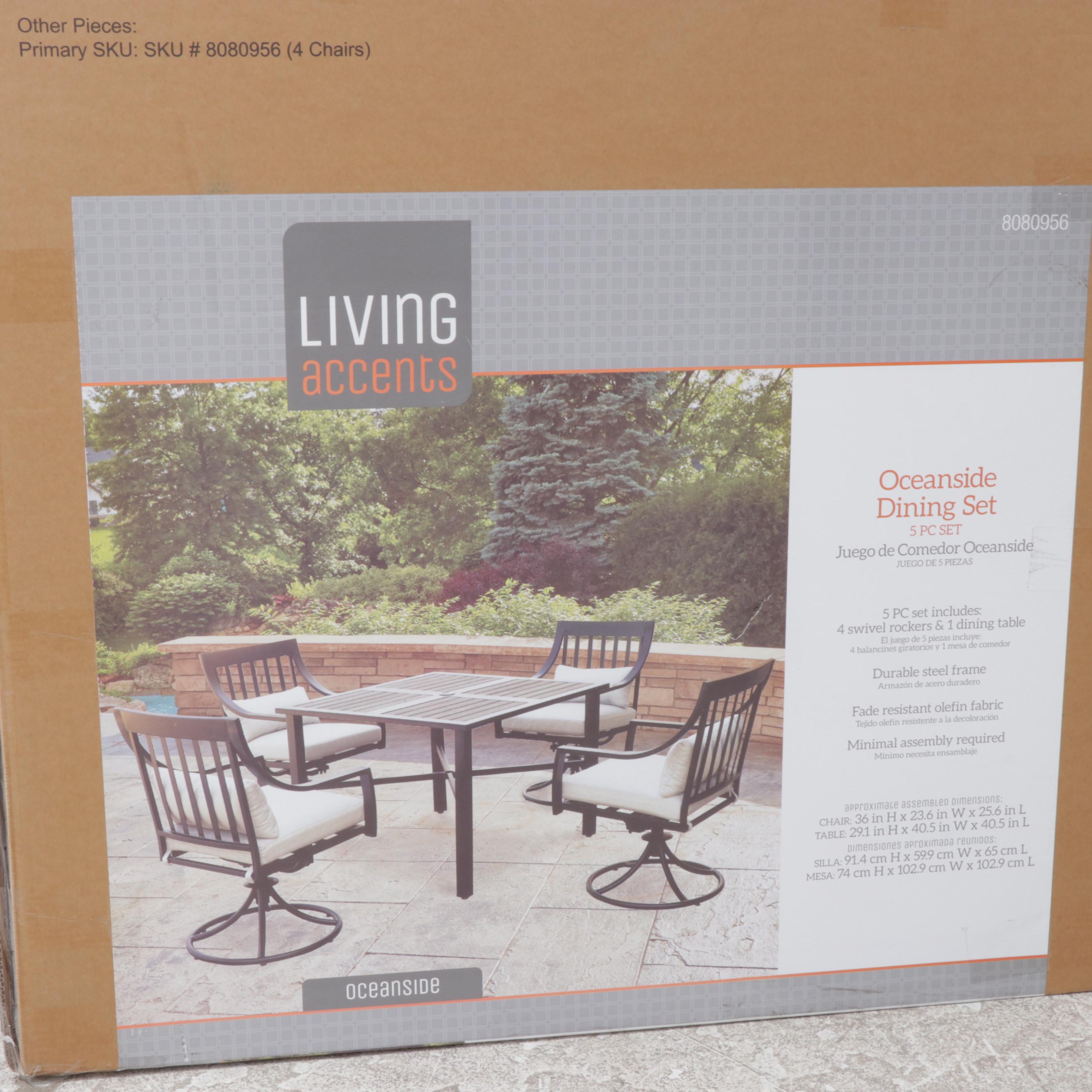 Living Accents Oceanside Five-Piece Patio Dining Set