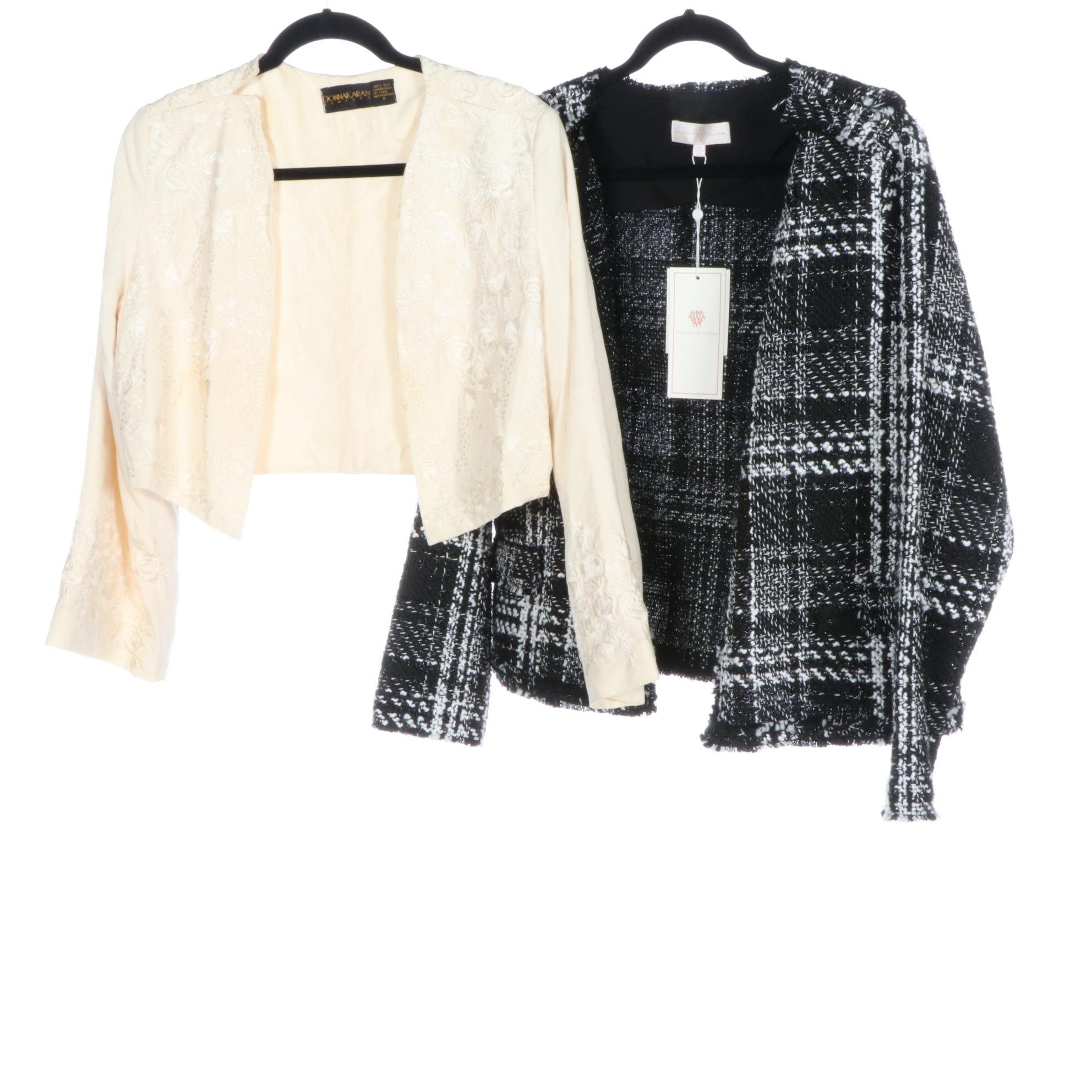 Donna Karan Embroidered Crop Jacket, Vanessa Williams Tweed Jacket and More