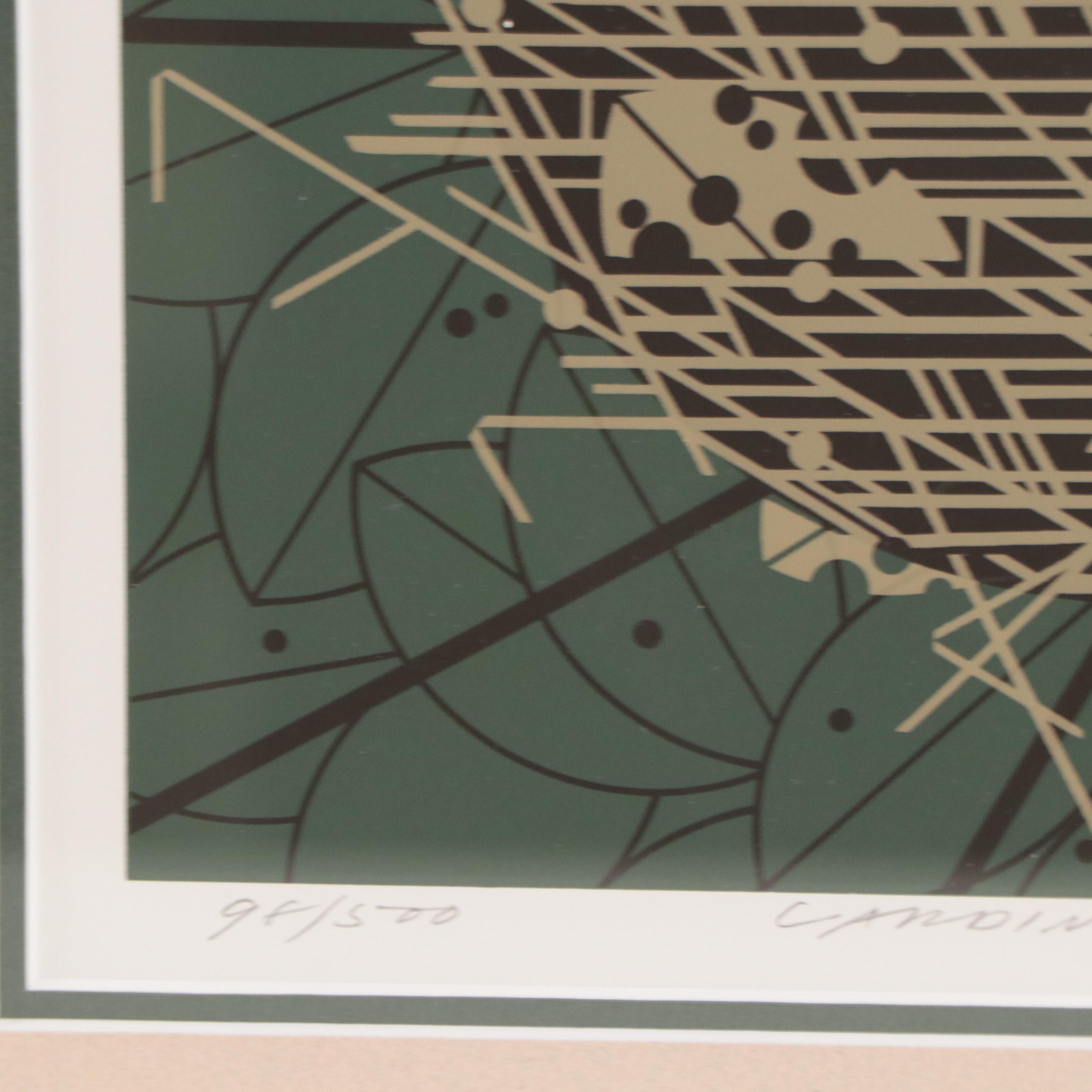 Charley Harper Serigraph "Cardinal Cradle," 1991