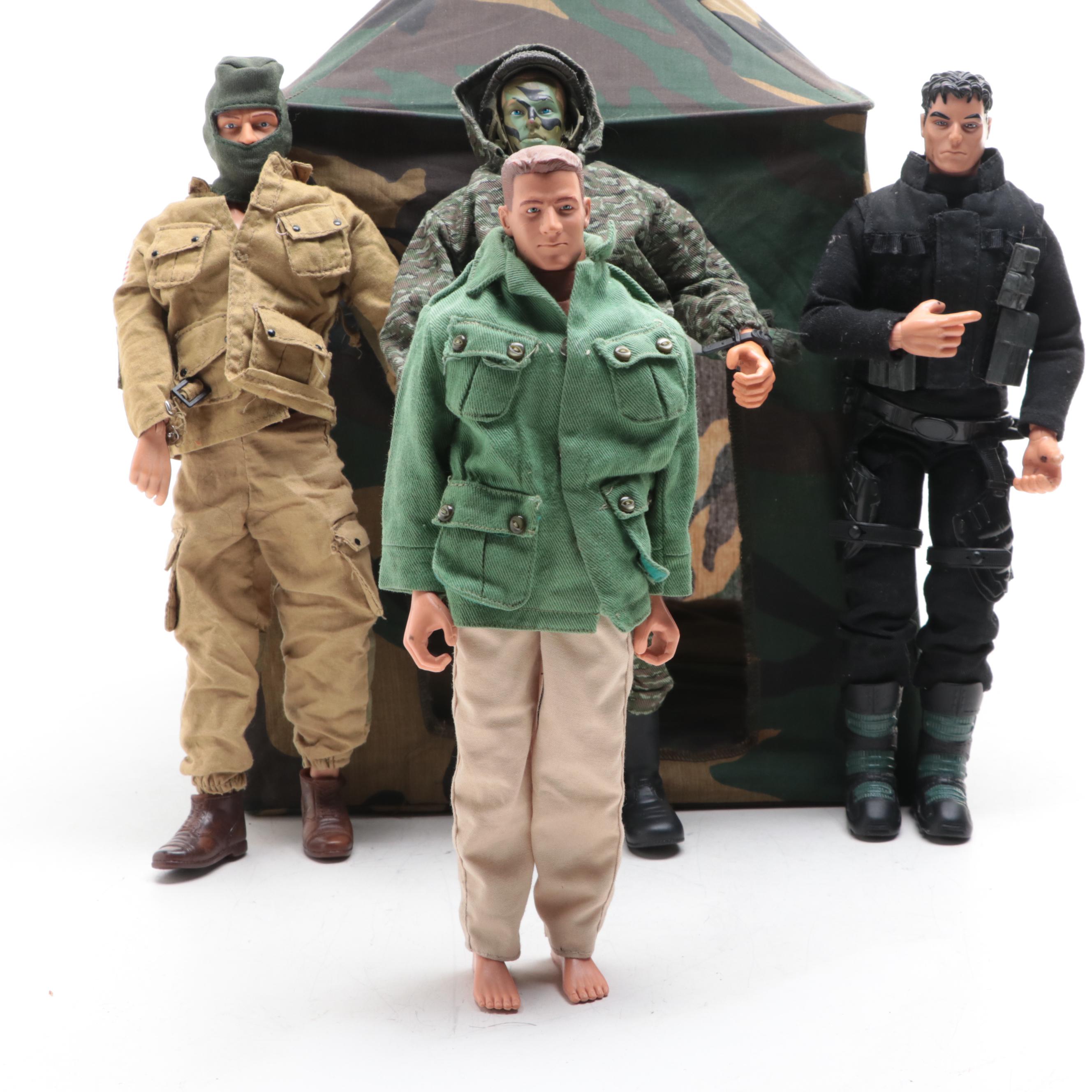 Hasbro G. I. Joe, Lanard Toys and Other Action Figures with Tent