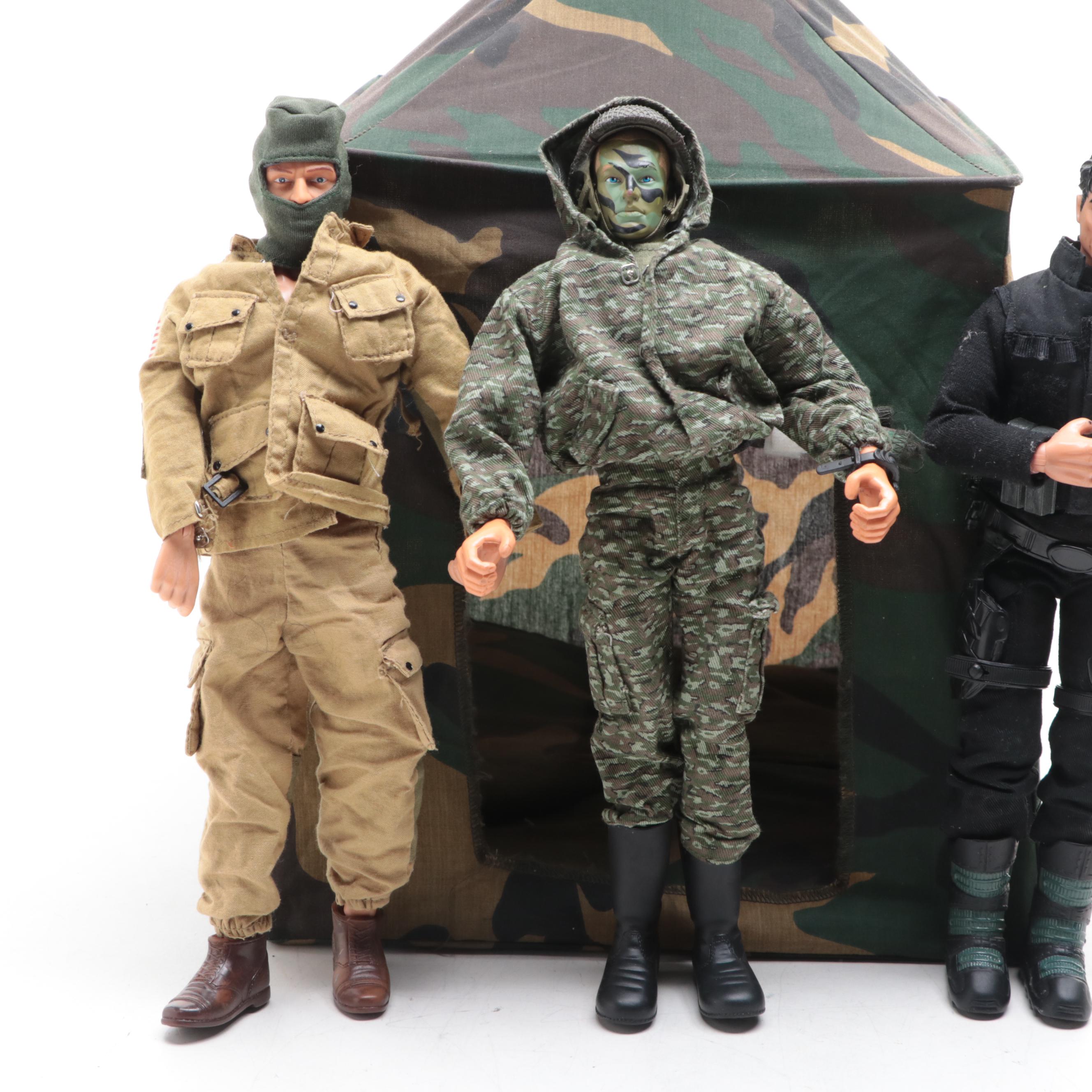 Hasbro G. I. Joe, Lanard Toys and Other Action Figures with Tent