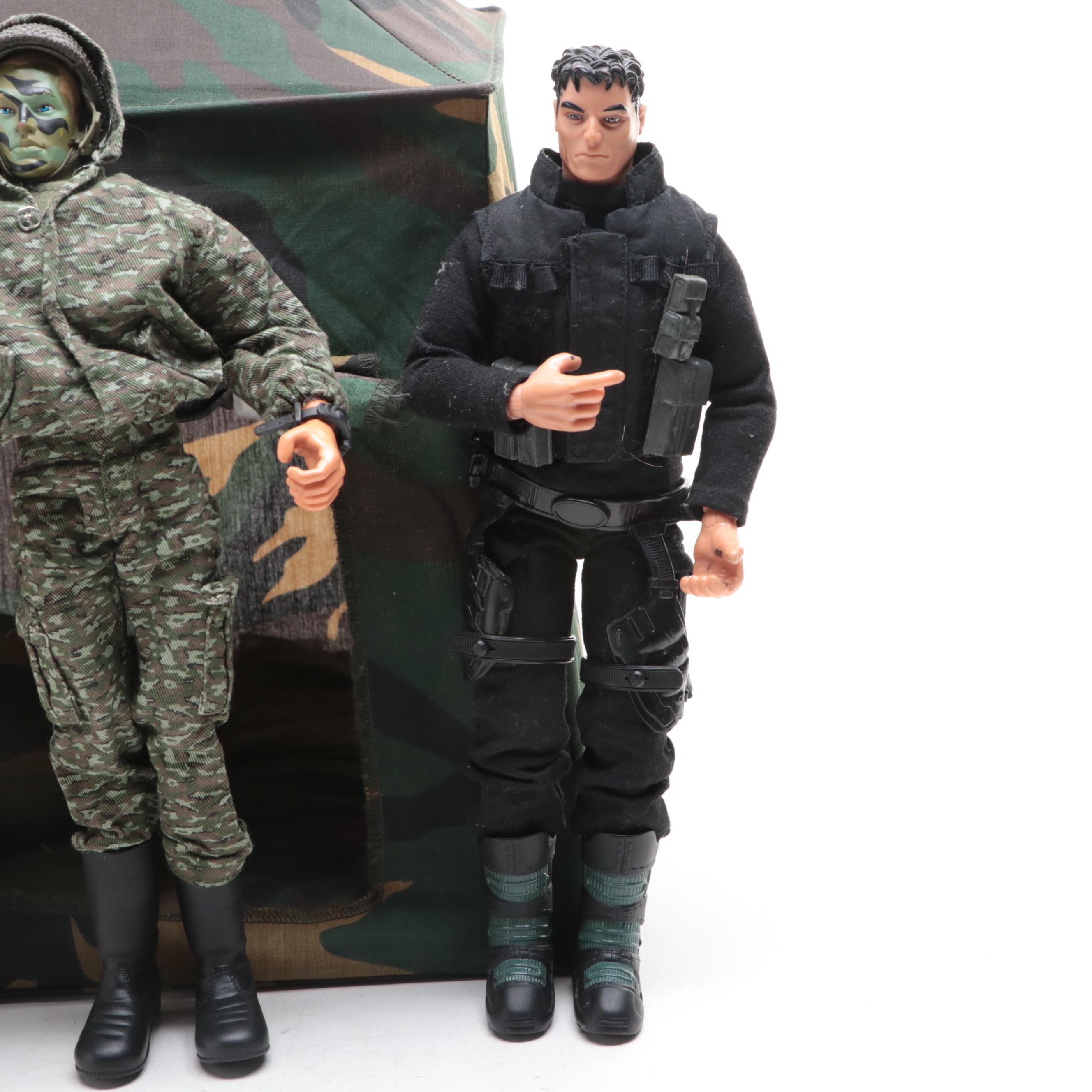 Hasbro G. I. Joe, Lanard Toys and Other Action Figures with Tent