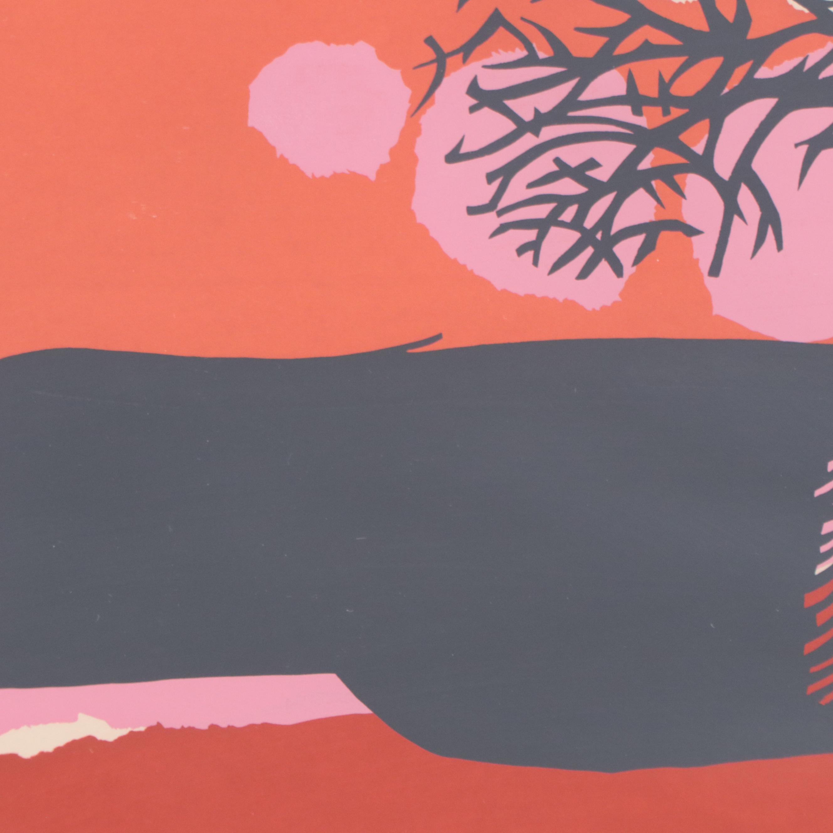 Sandra Blake Serigraph "Mexican Bird"