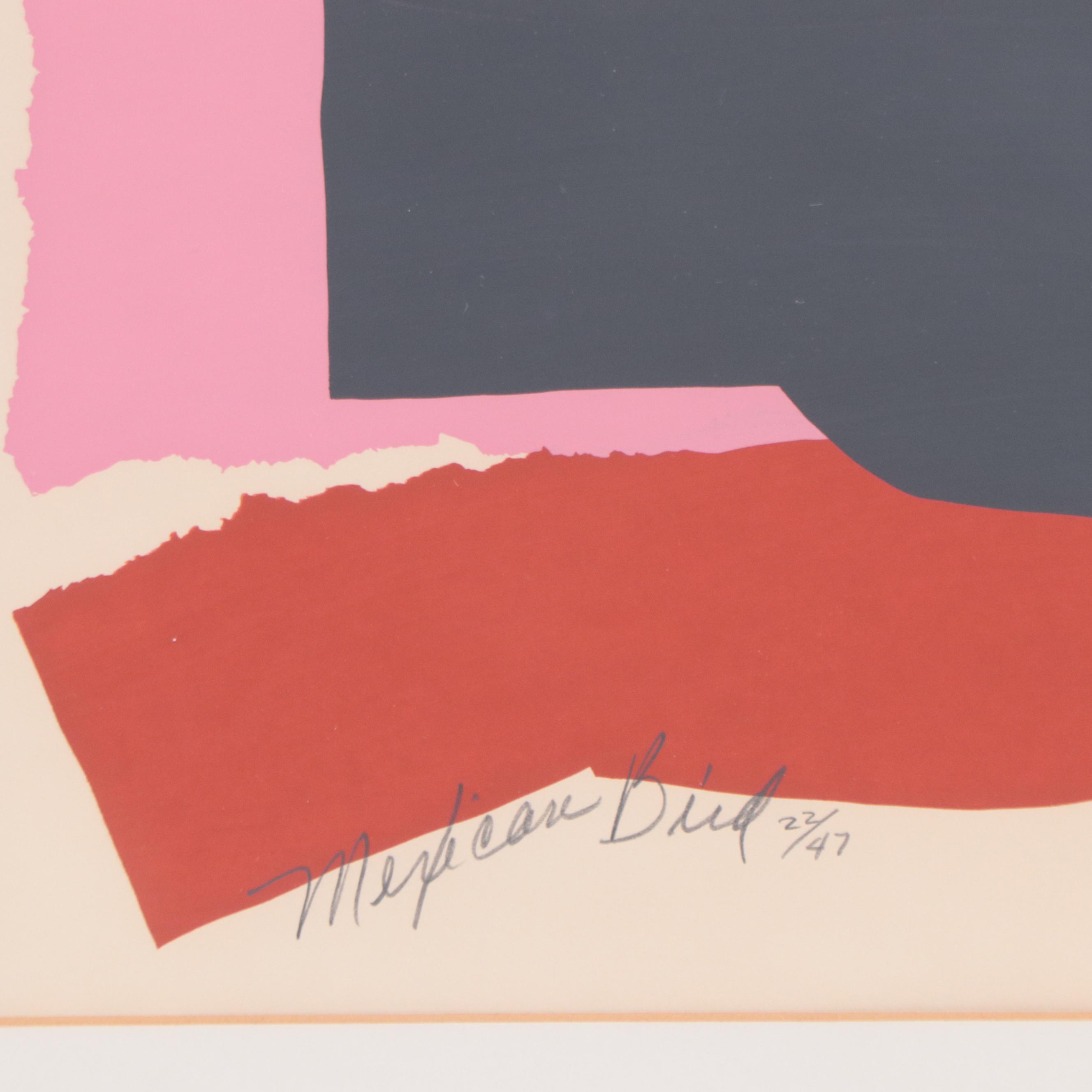 Sandra Blake Serigraph "Mexican Bird"