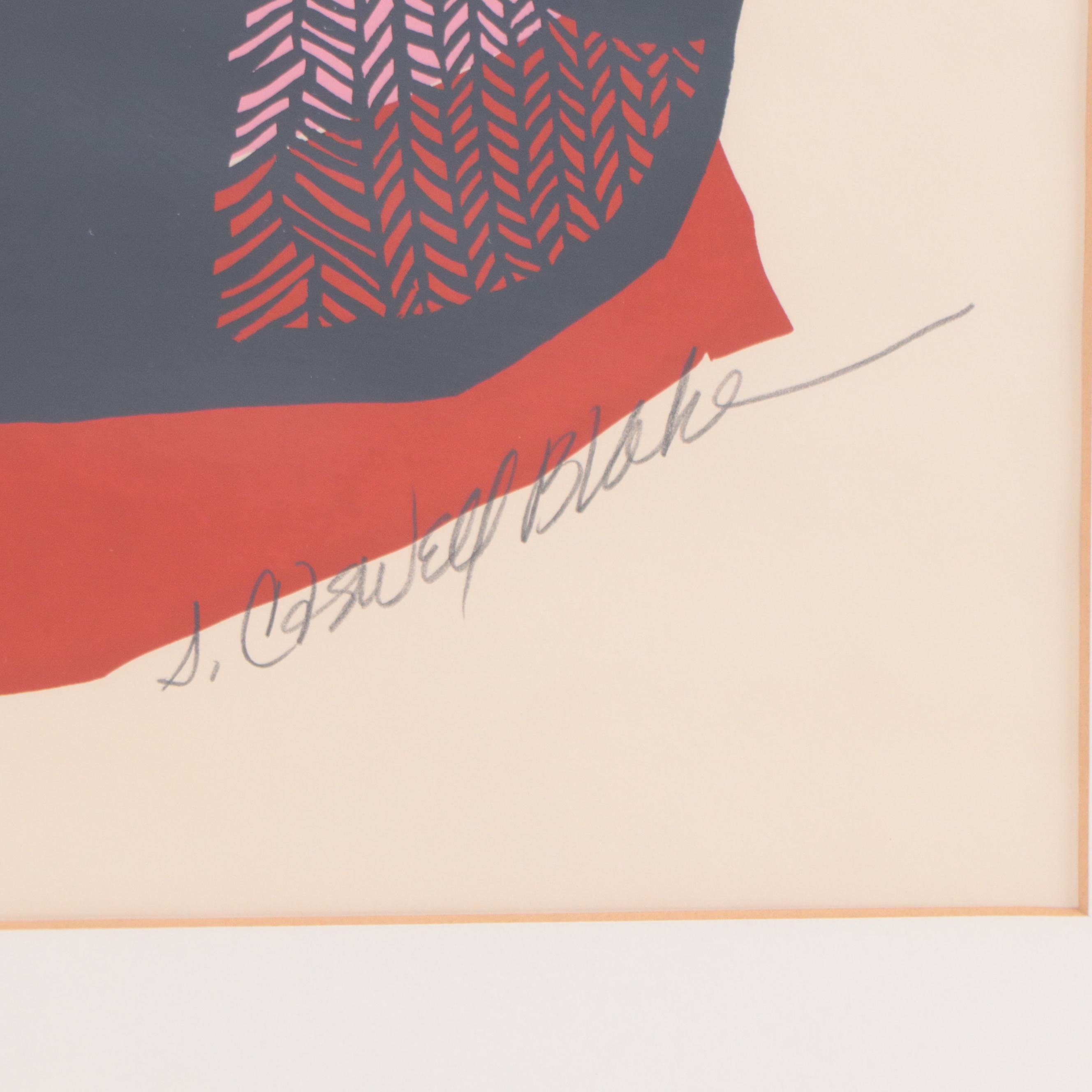 Sandra Blake Serigraph "Mexican Bird"