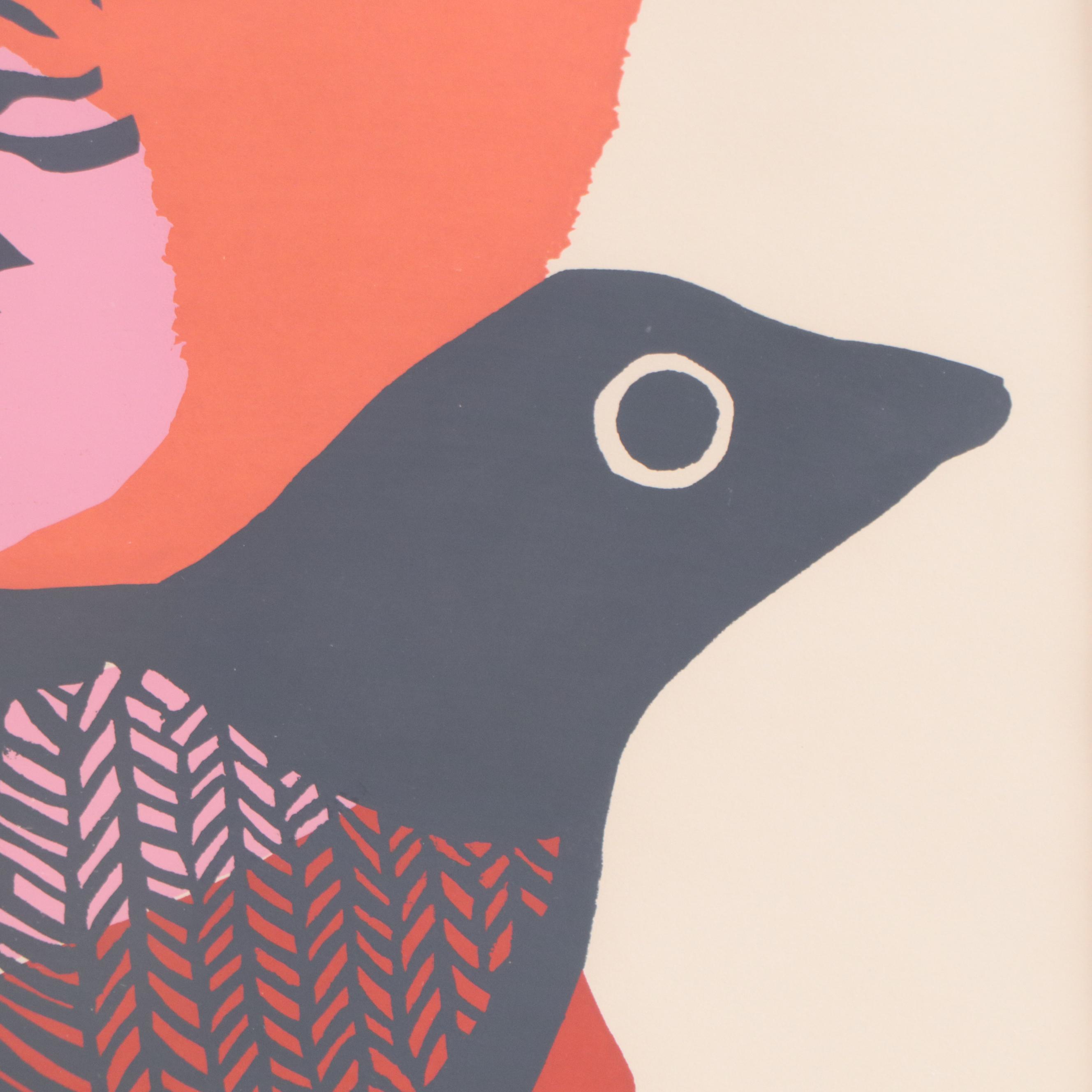 Sandra Blake Serigraph "Mexican Bird"