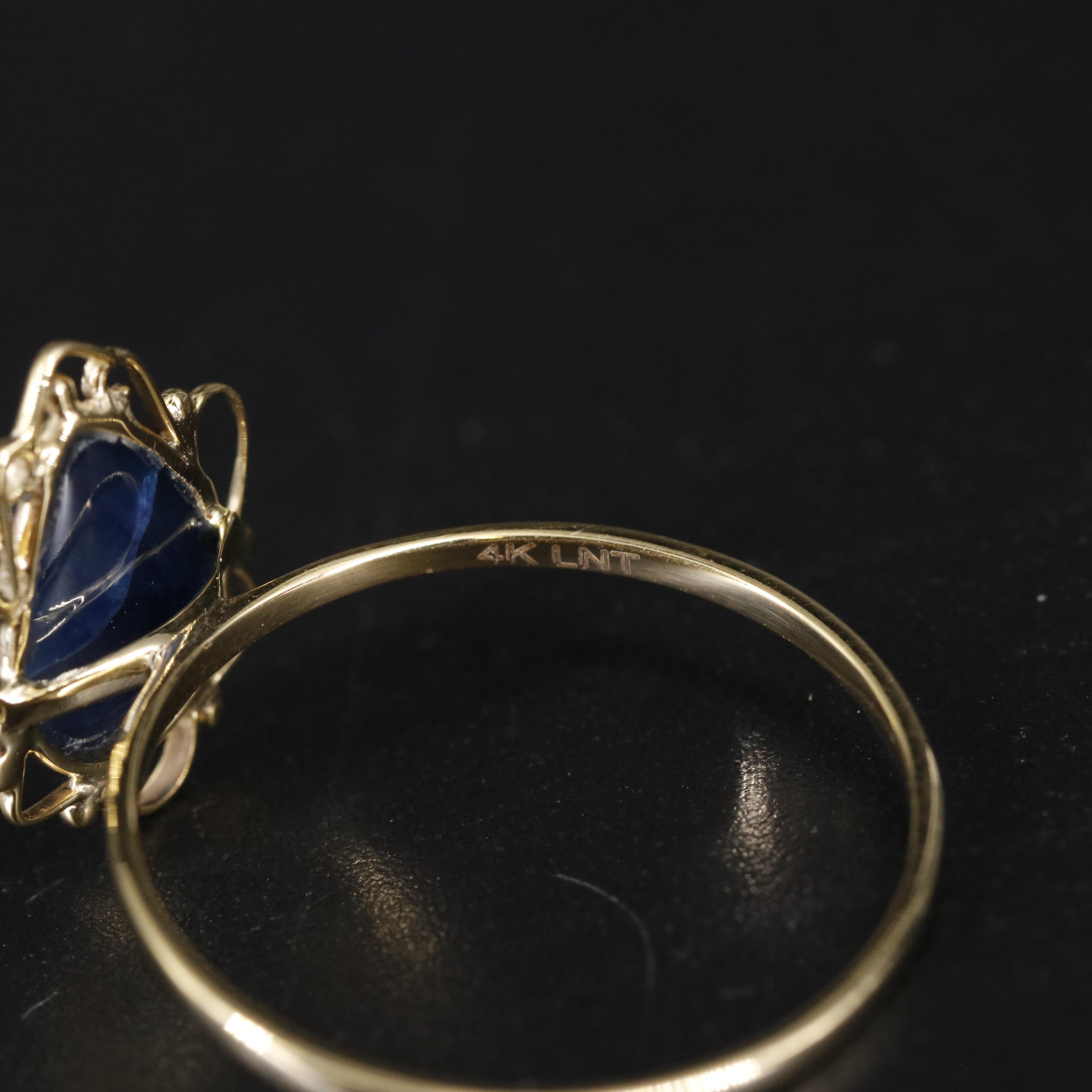 14K Sapphire Ring