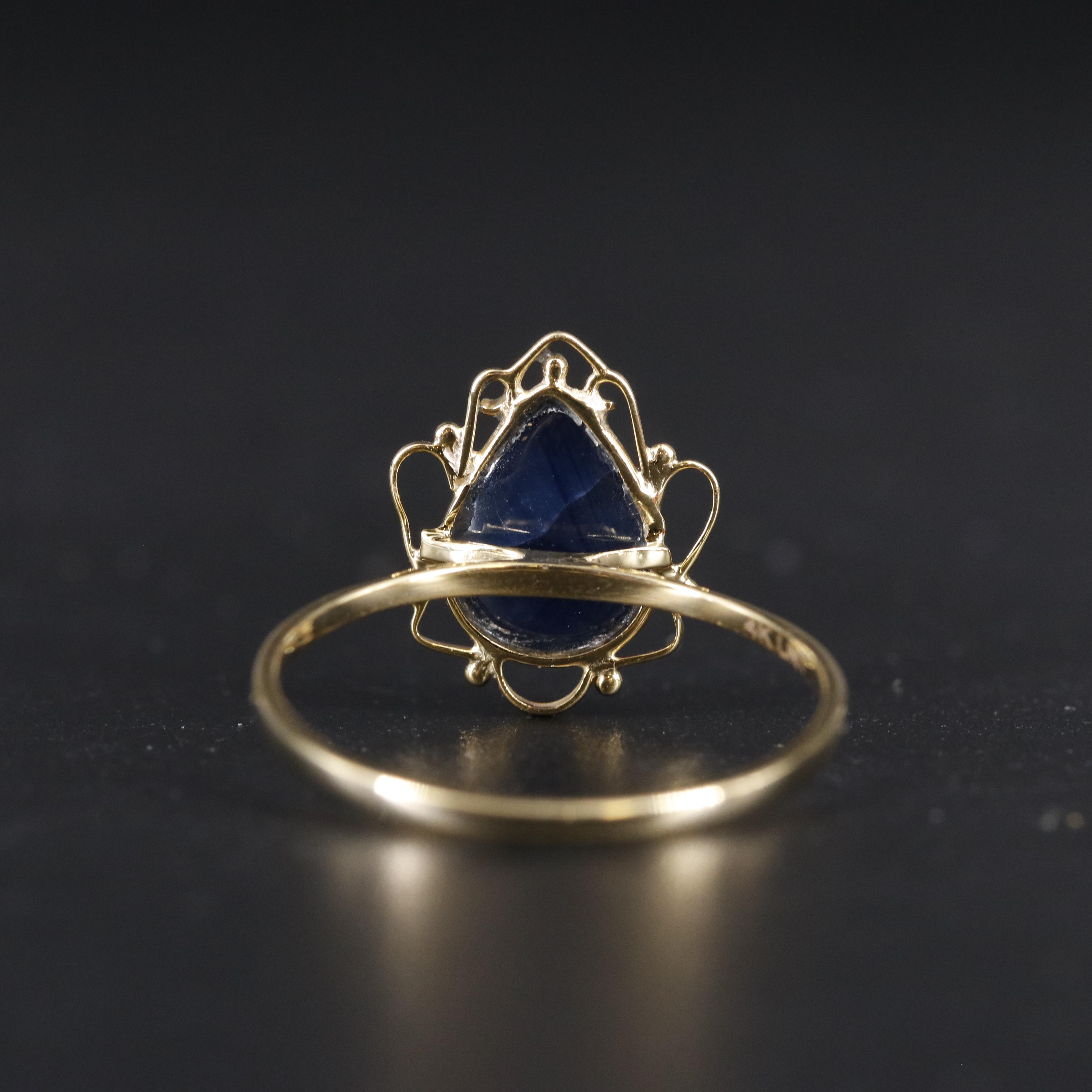 14K Sapphire Ring