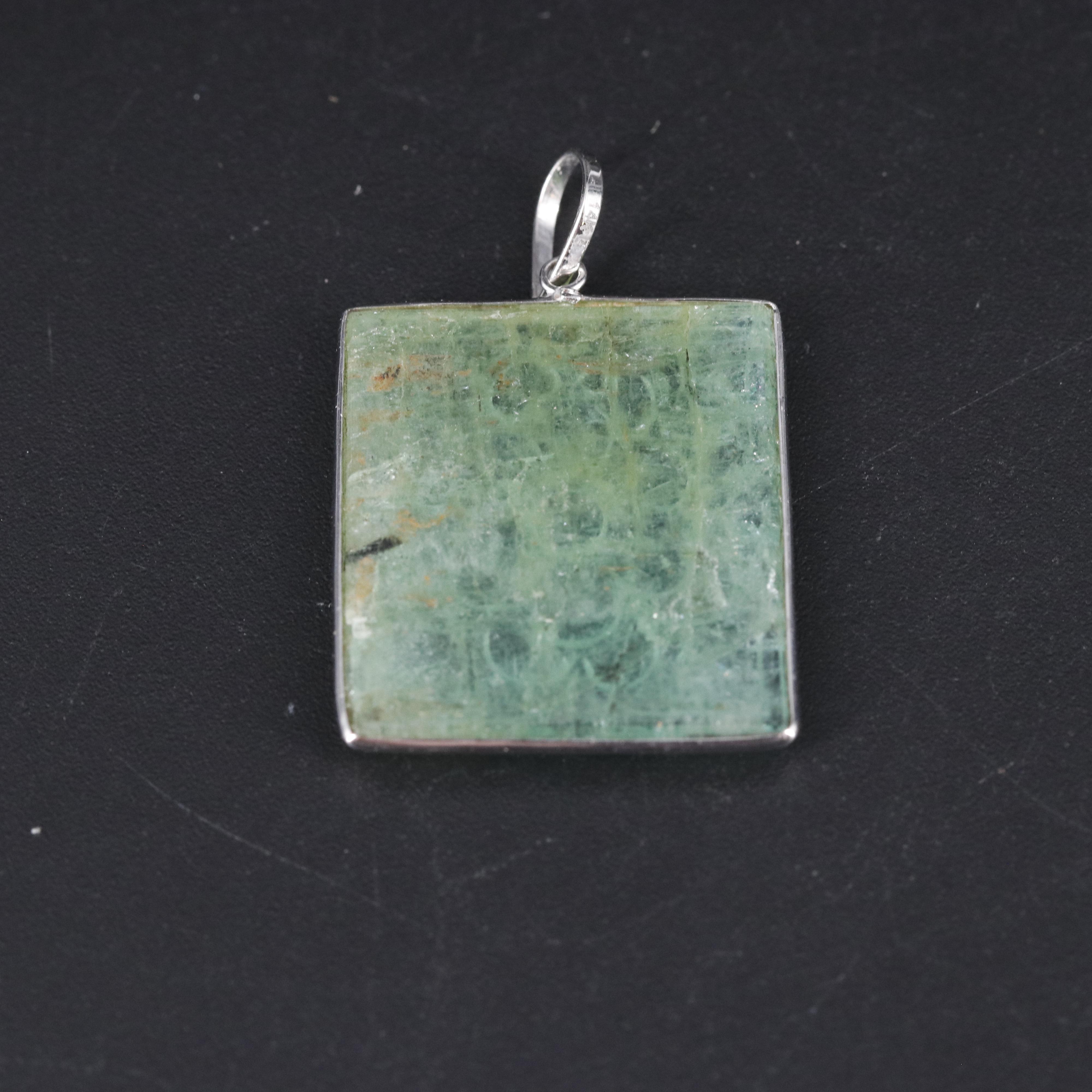 14K Emerald Pendant