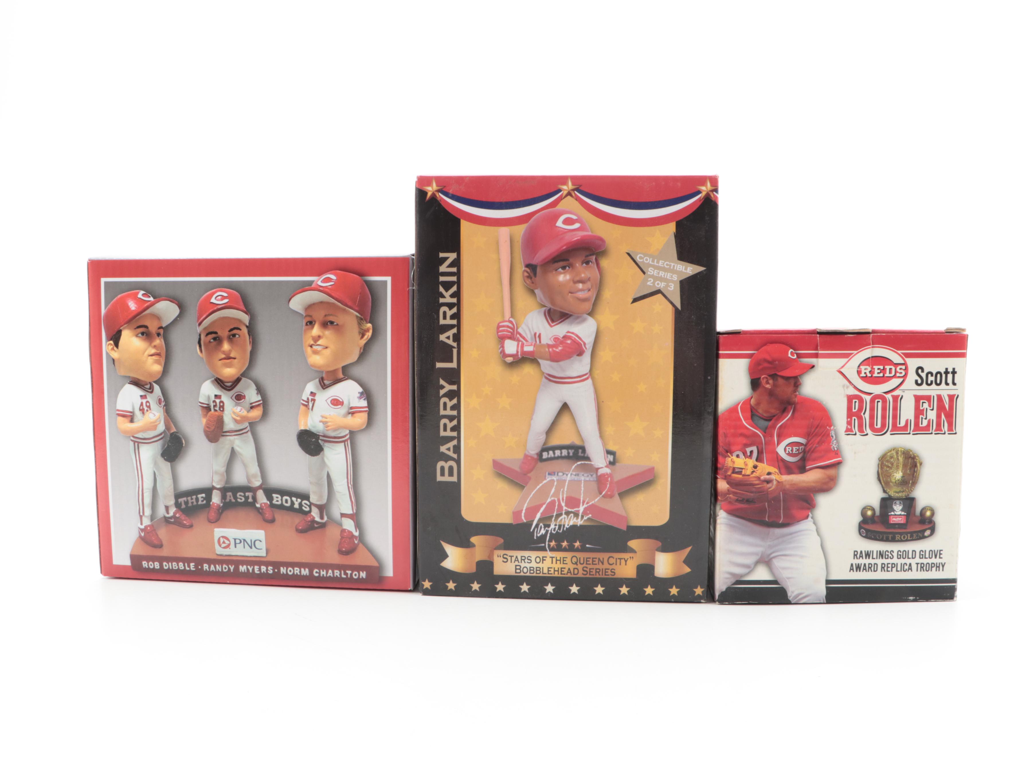 Larkin, Casey, More Reds Bobbleheads with Rolen Gold Glove Award Replica