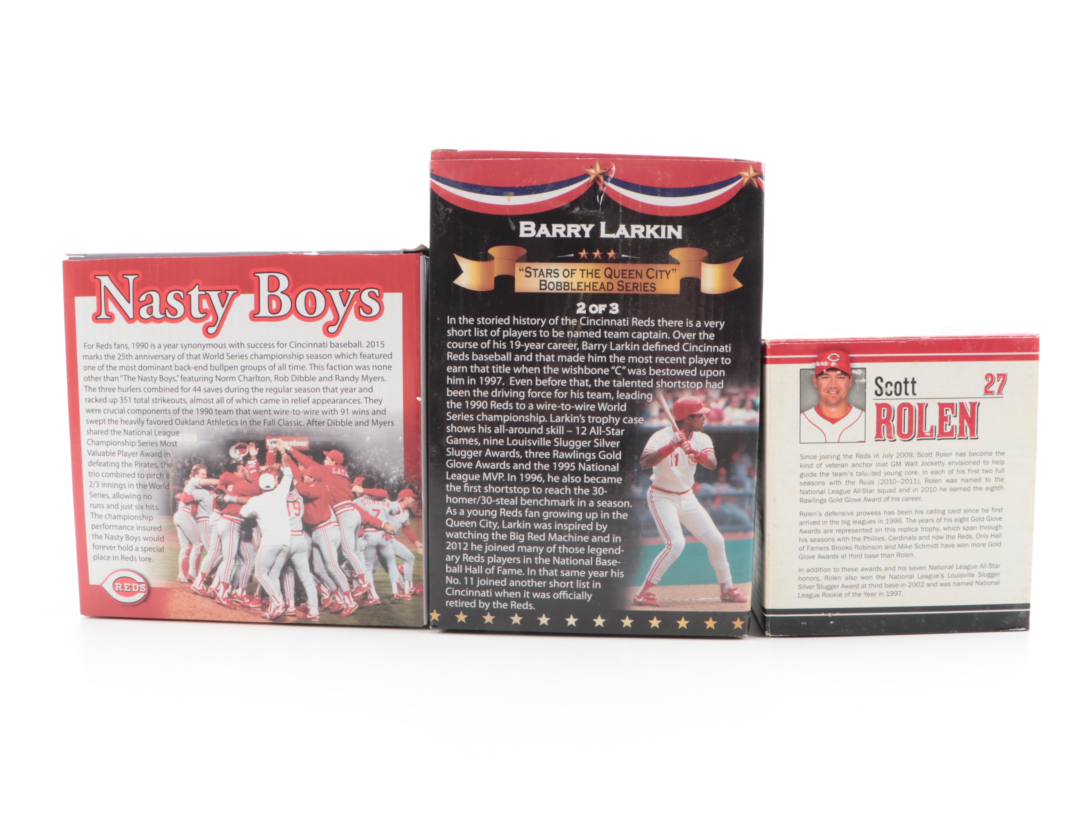 Larkin, Casey, More Reds Bobbleheads with Rolen Gold Glove Award Replica