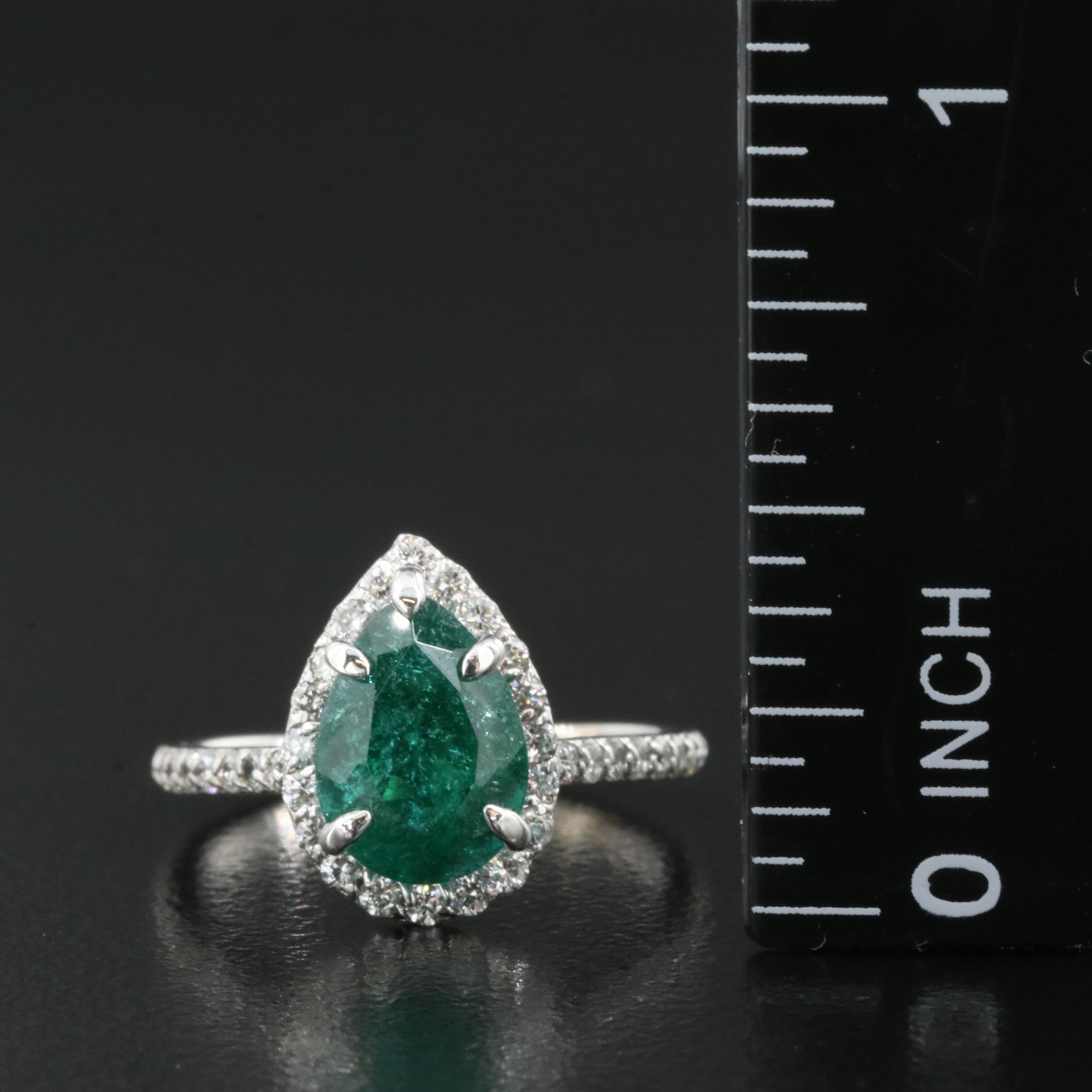 14K 2.02 CT Paraiba Tourmaline and Diamond Ring with GIA Report