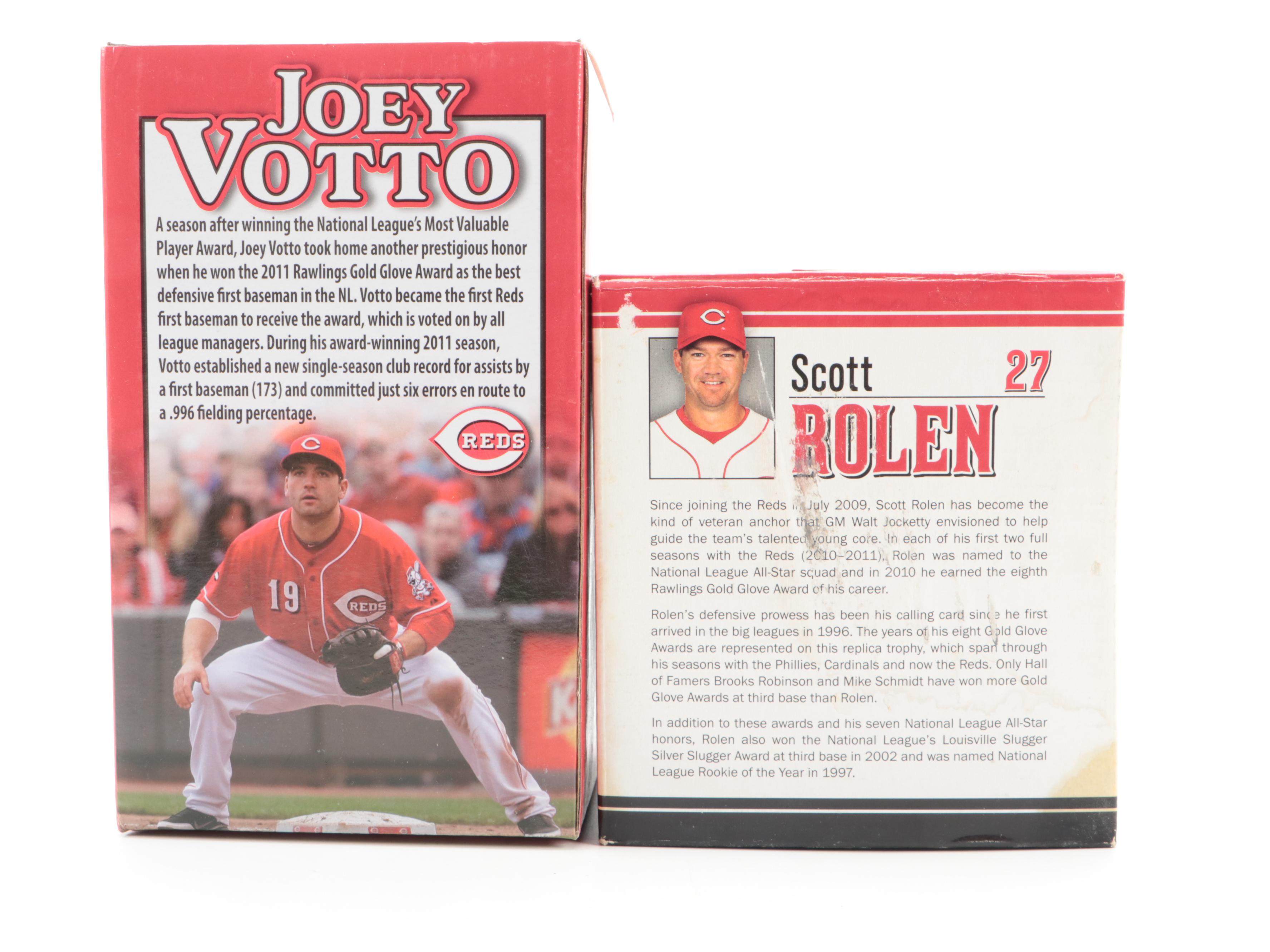 Votto, Gomes and More Reds Bobbleheads and Rolen Gold Glove Award Replica