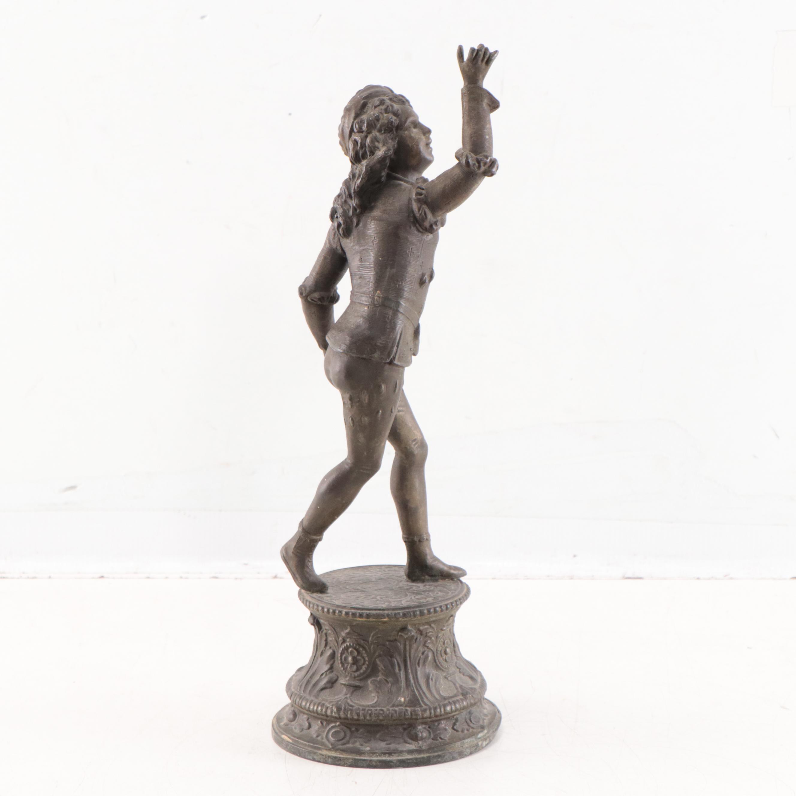Cast Brass Figural Sculpture