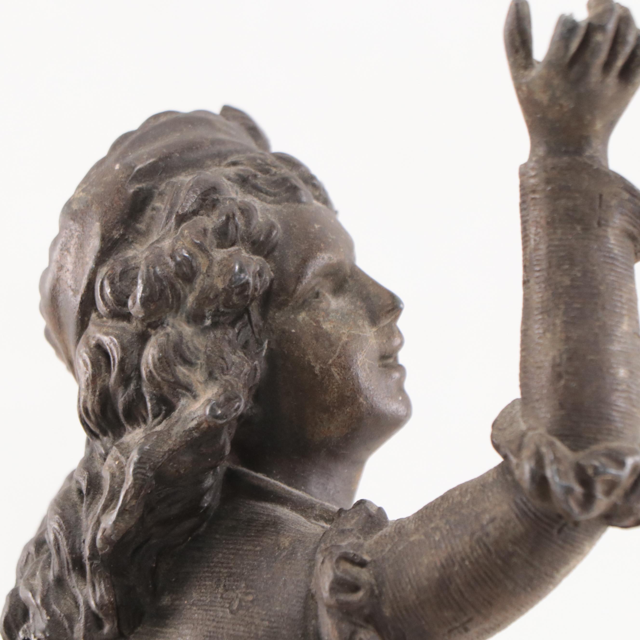 Cast Brass Figural Sculpture