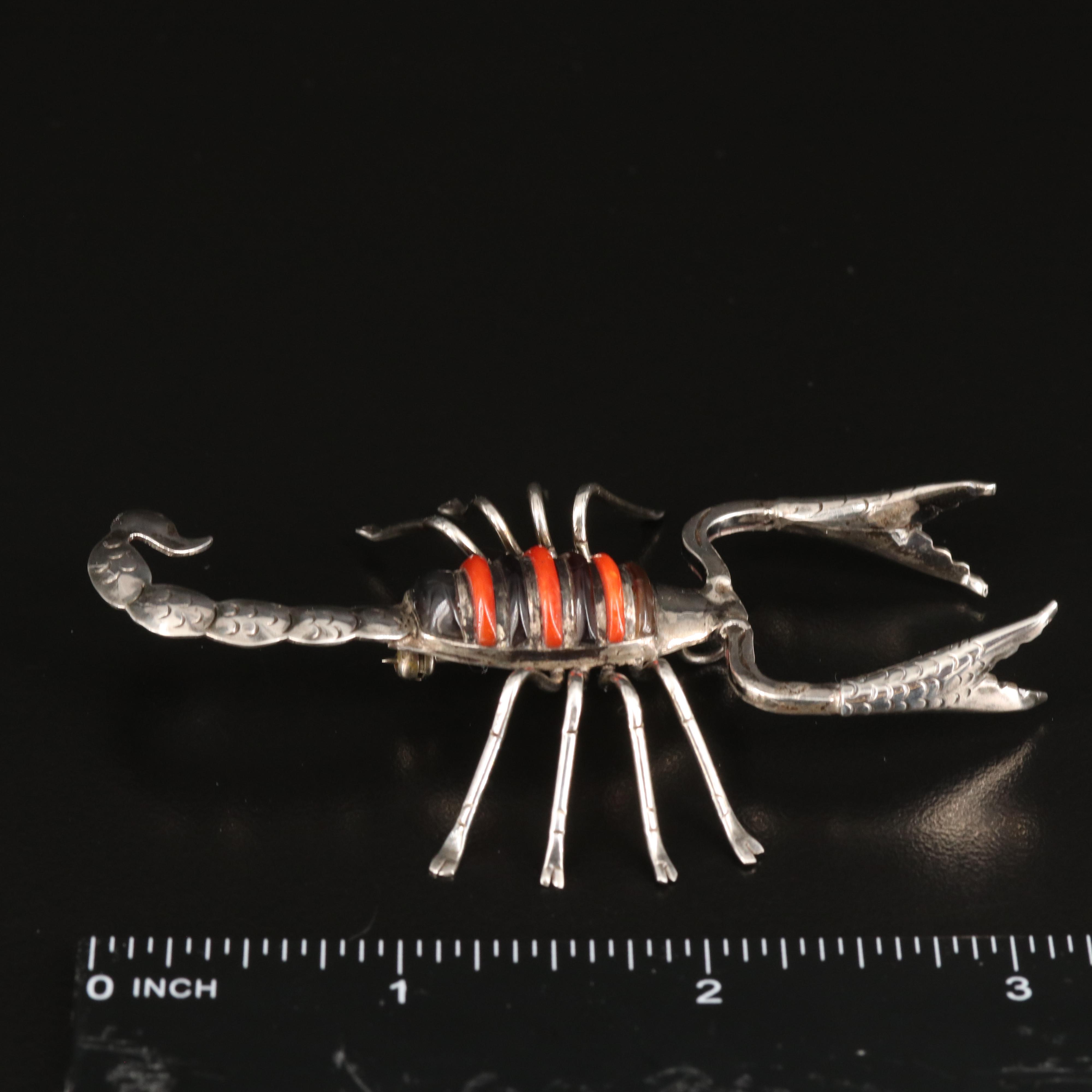 Yalalag Triple Cross Necklace with Scorpion Converter Brooch