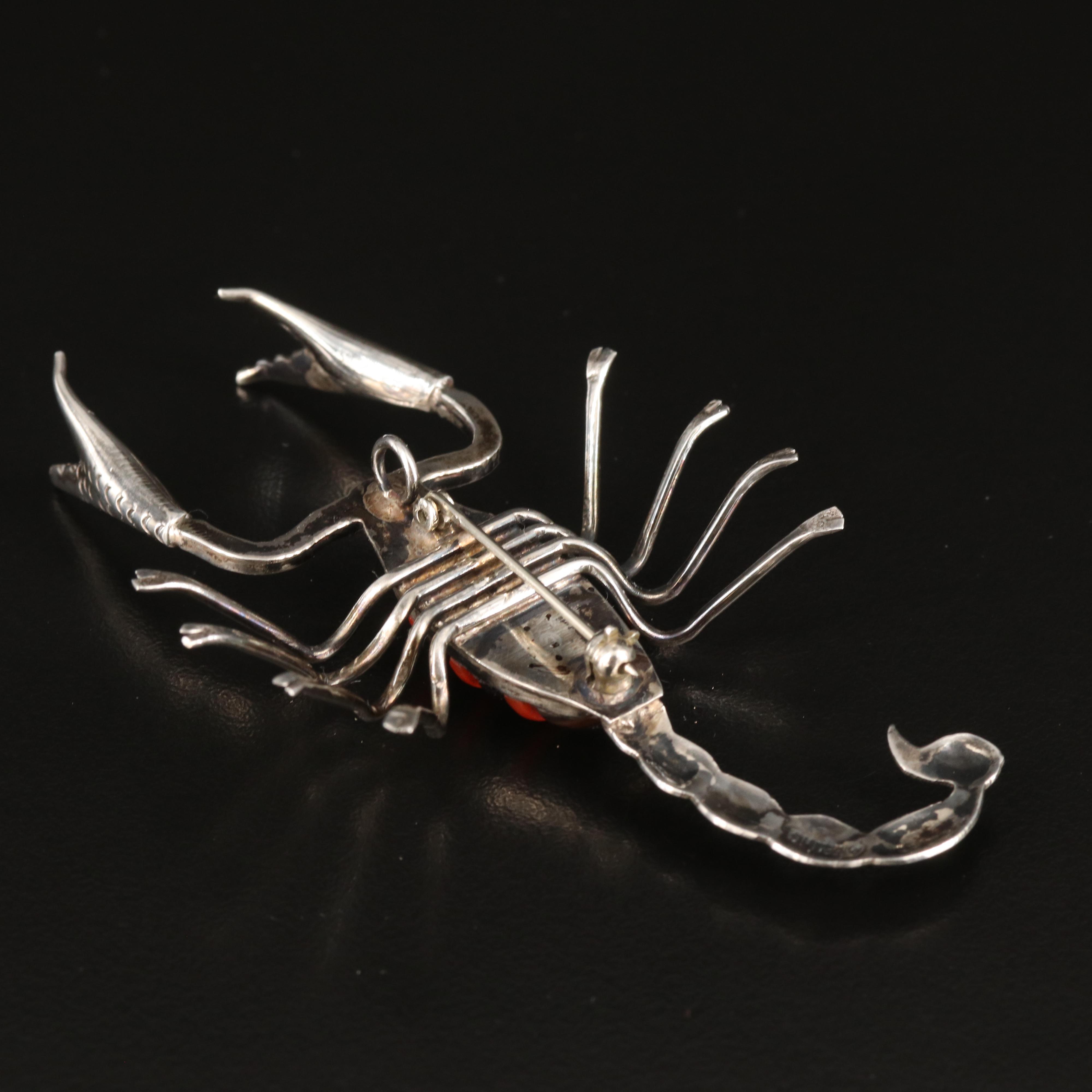 Yalalag Triple Cross Necklace with Scorpion Converter Brooch