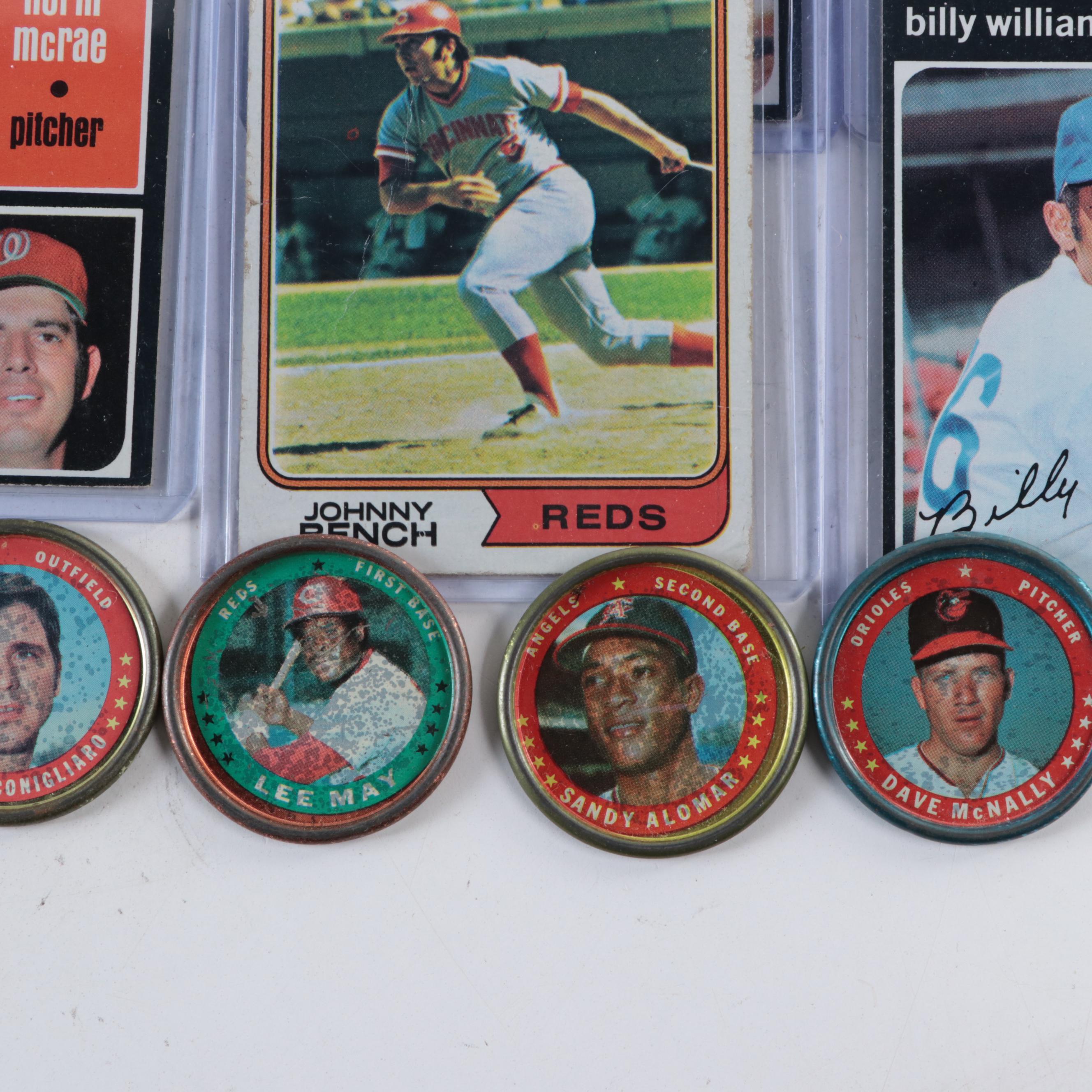 Topps Baseball Cards Including Aaron, Koufax, Bench and More, 1950s–1970s