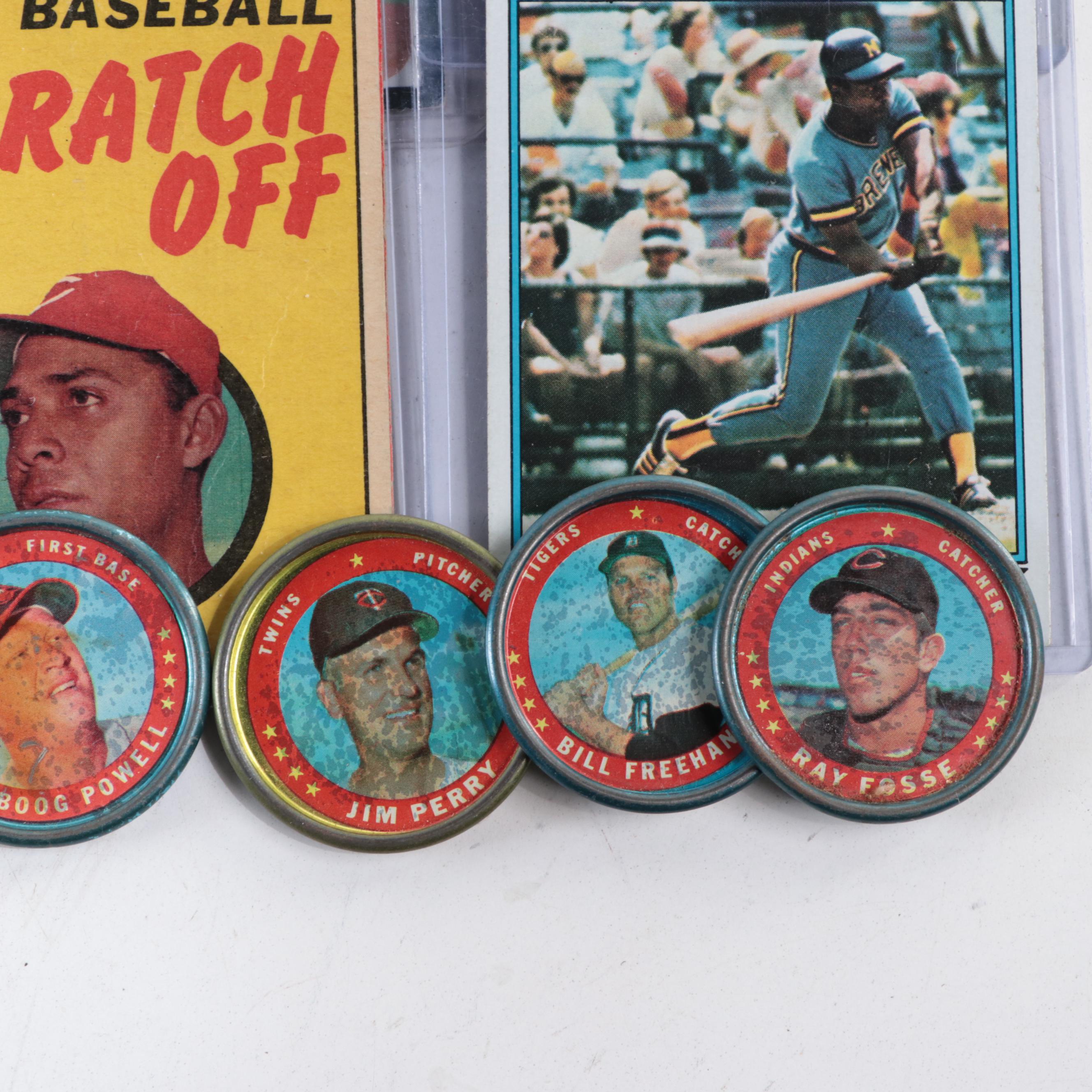 Topps Baseball Cards Including Aaron, Koufax, Bench and More, 1950s–1970s