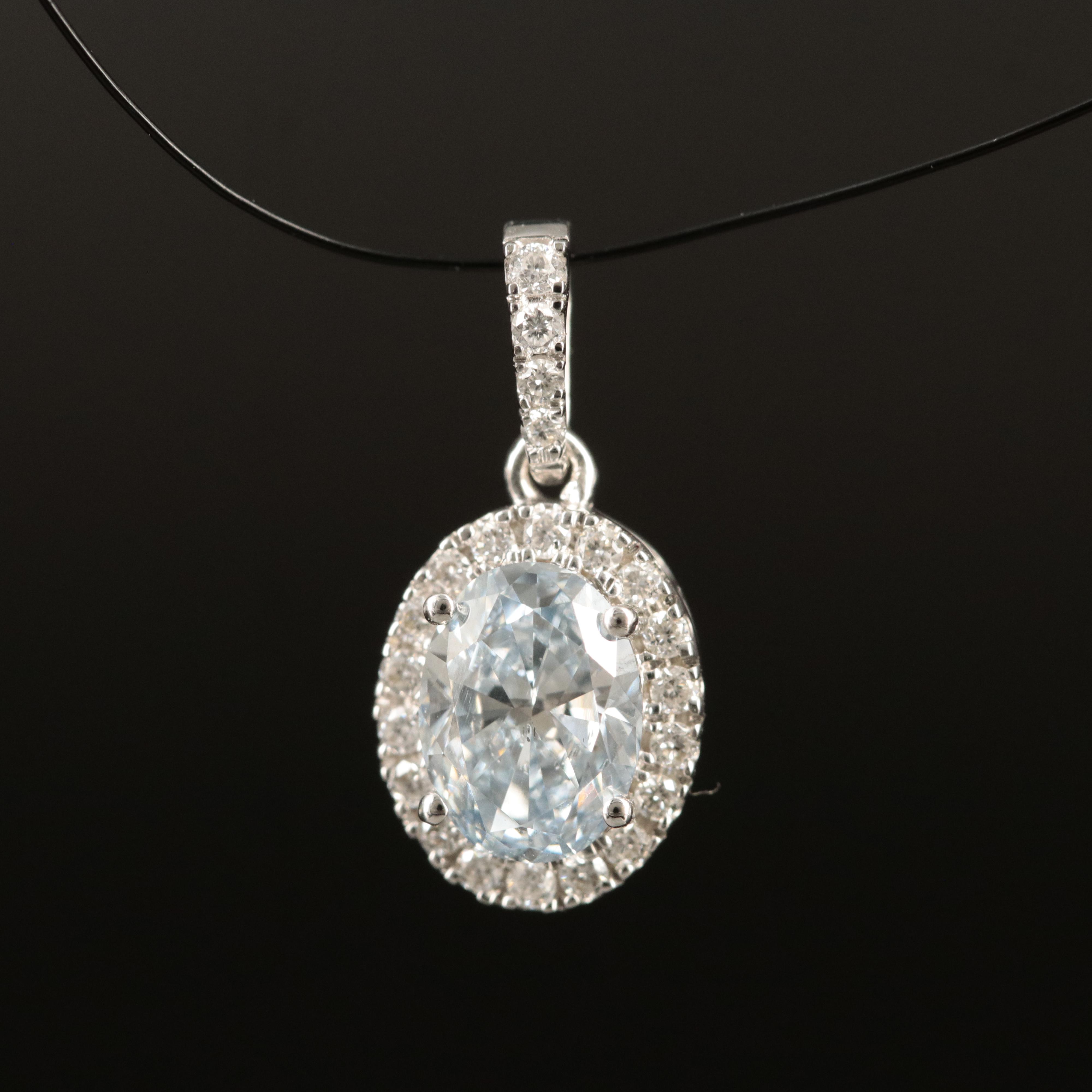 14K 0.63 CTW Lab Grown Diamond Pendant