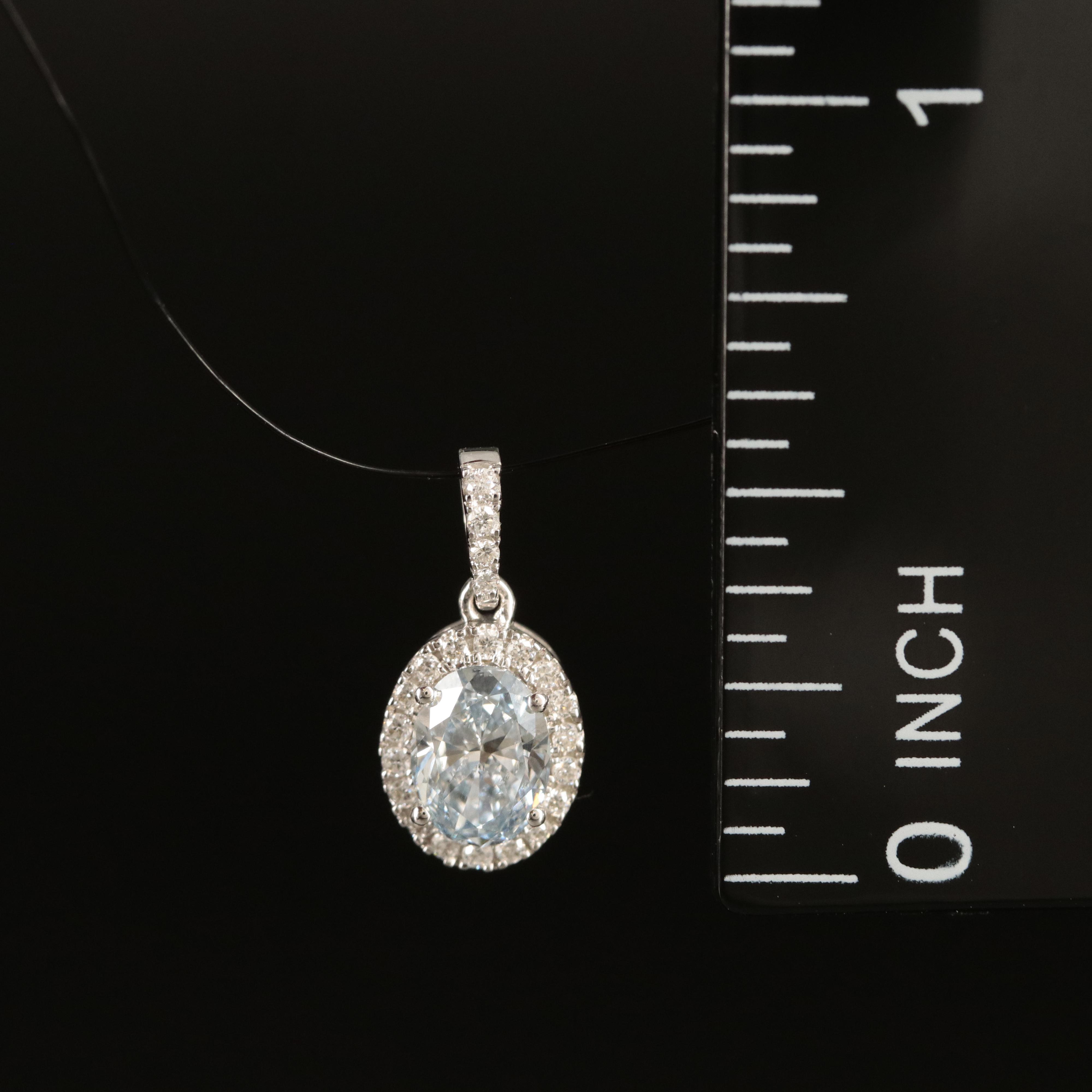 14K 0.63 CTW Lab Grown Diamond Pendant