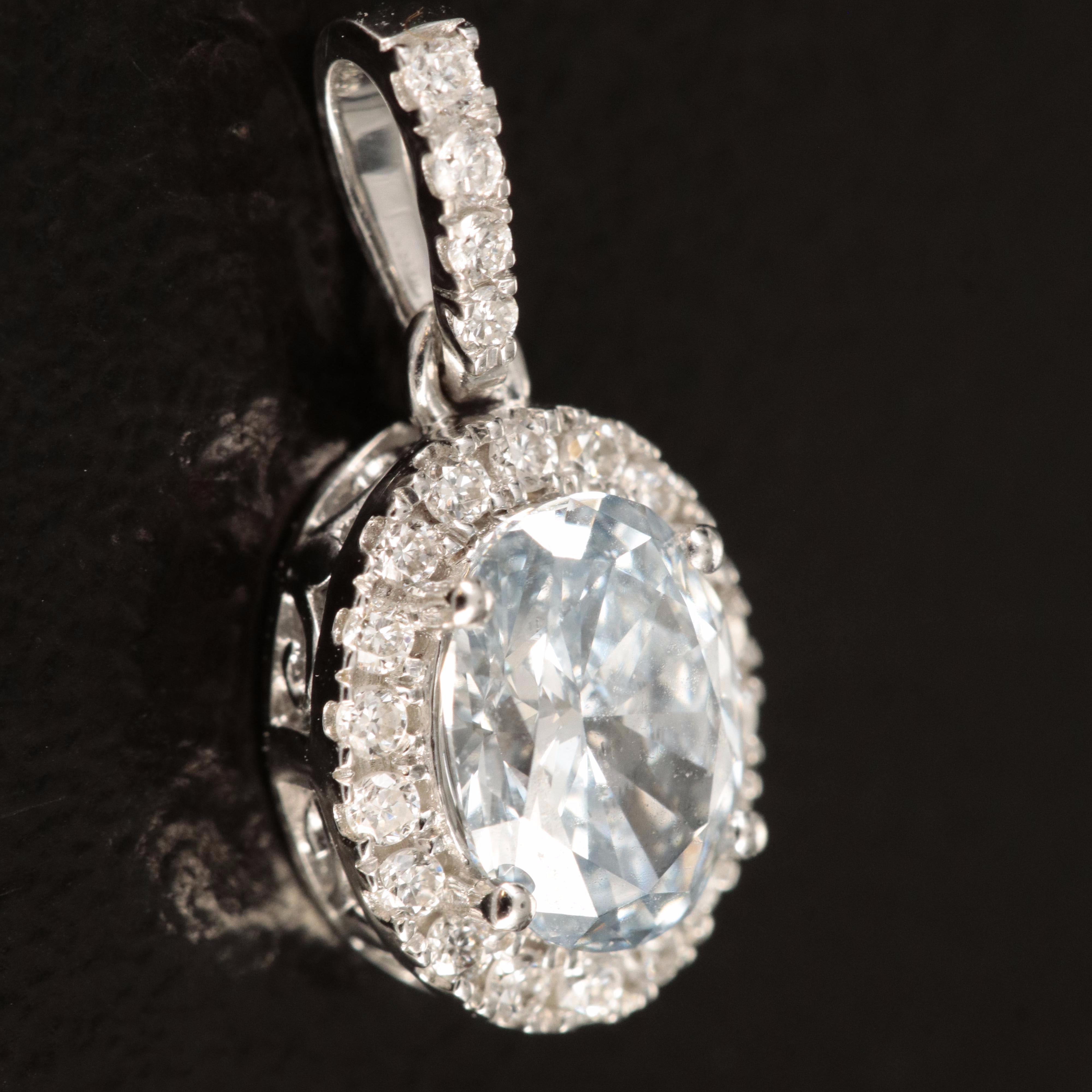 14K 0.63 CTW Lab Grown Diamond Pendant