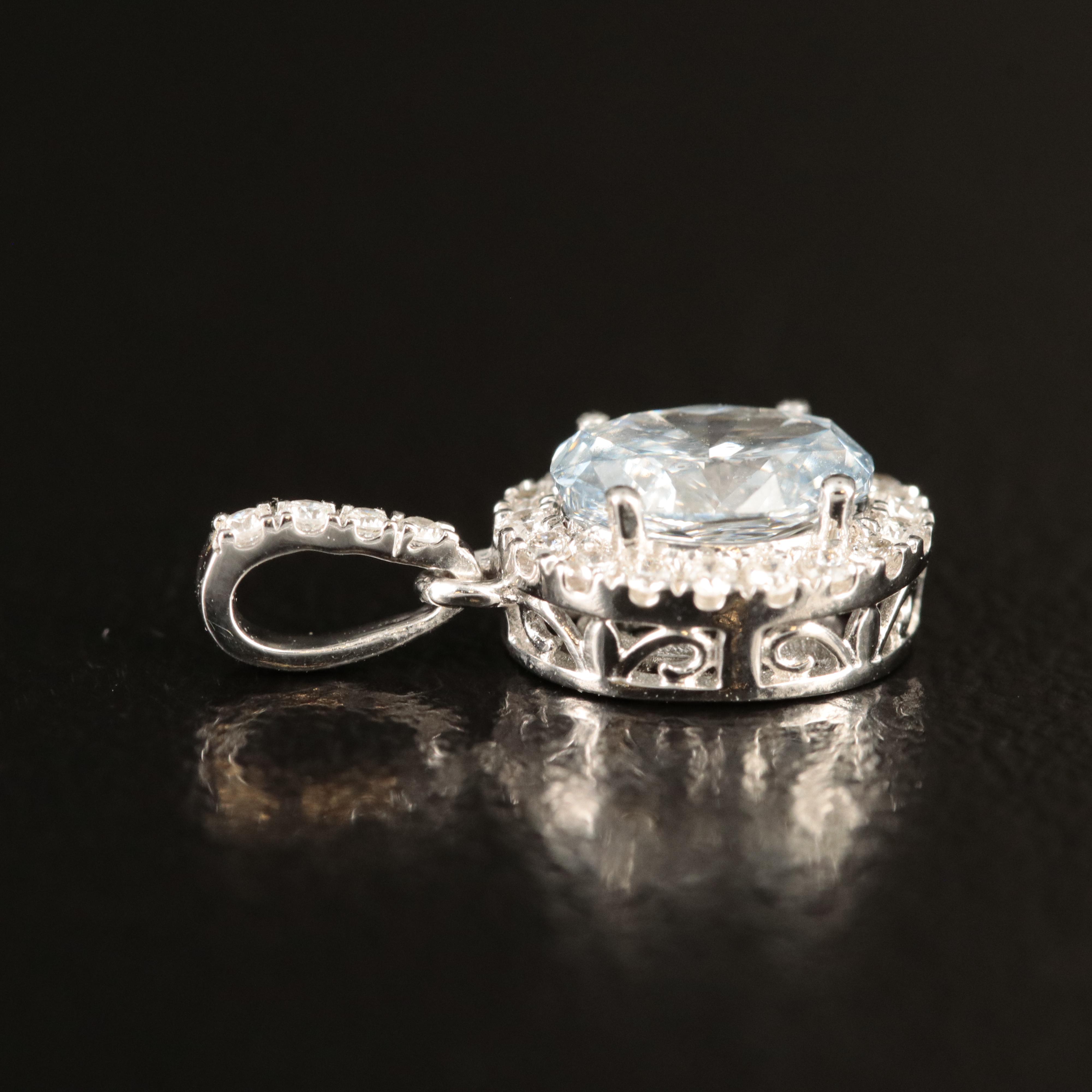 14K 0.63 CTW Lab Grown Diamond Pendant