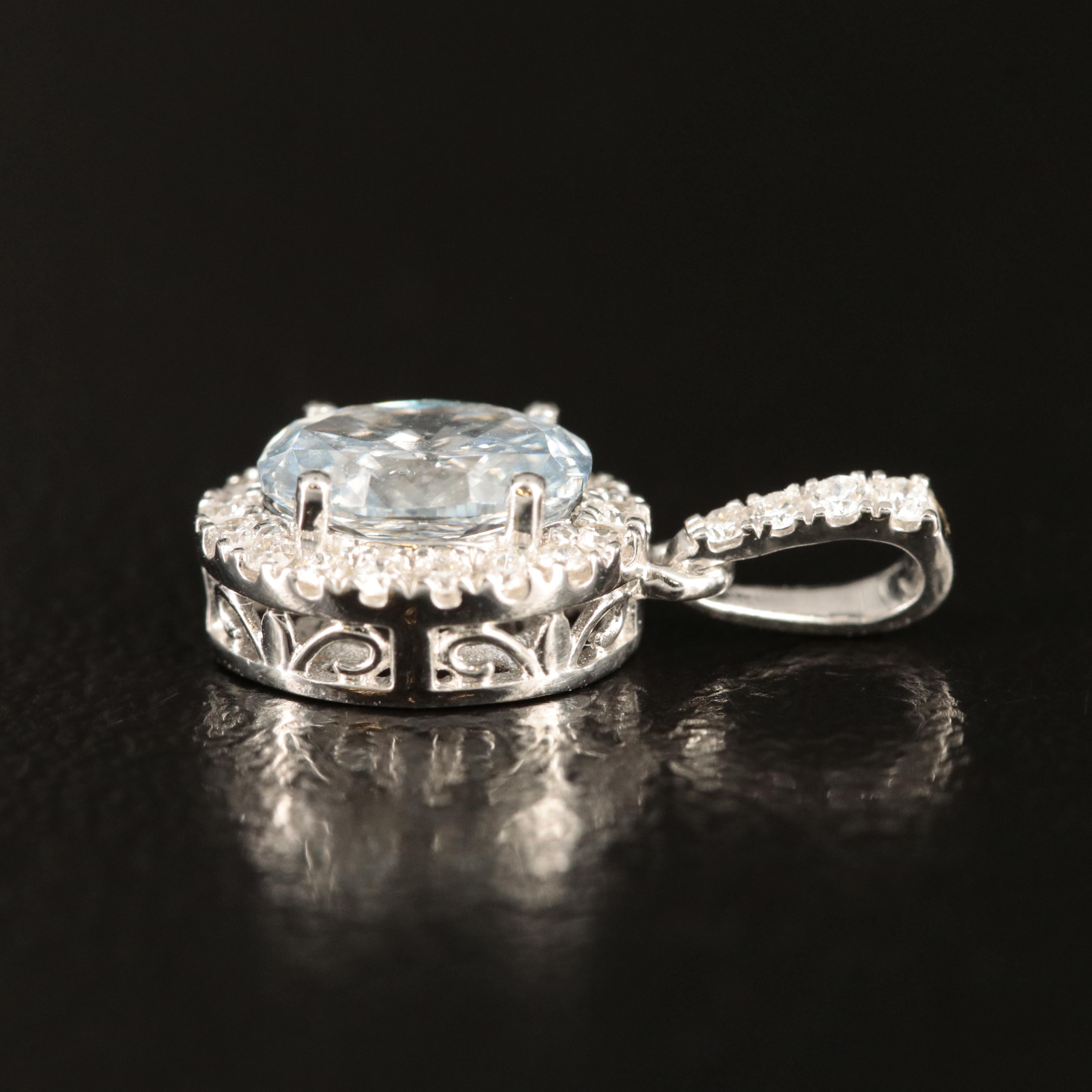 14K 0.63 CTW Lab Grown Diamond Pendant