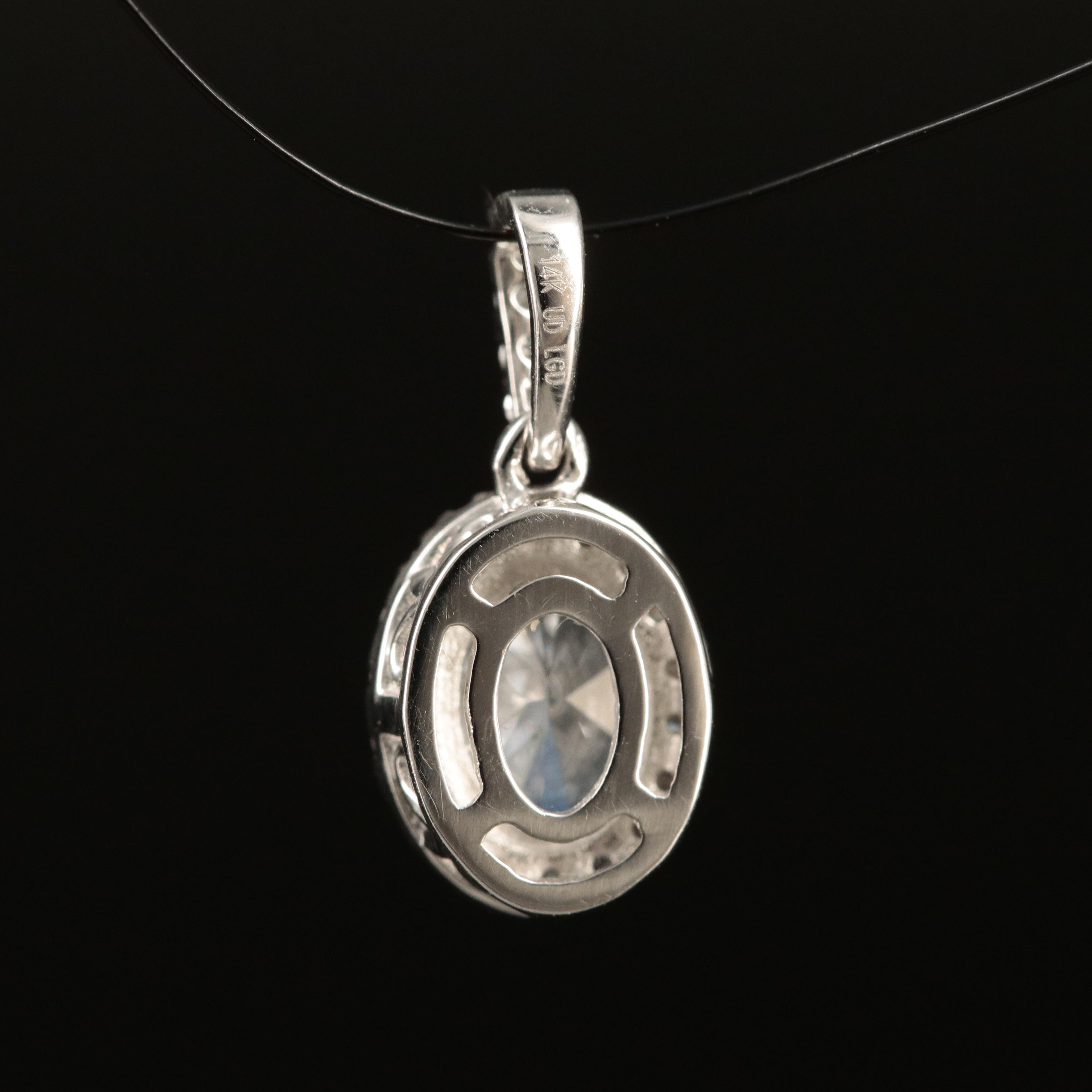 14K 0.63 CTW Lab Grown Diamond Pendant