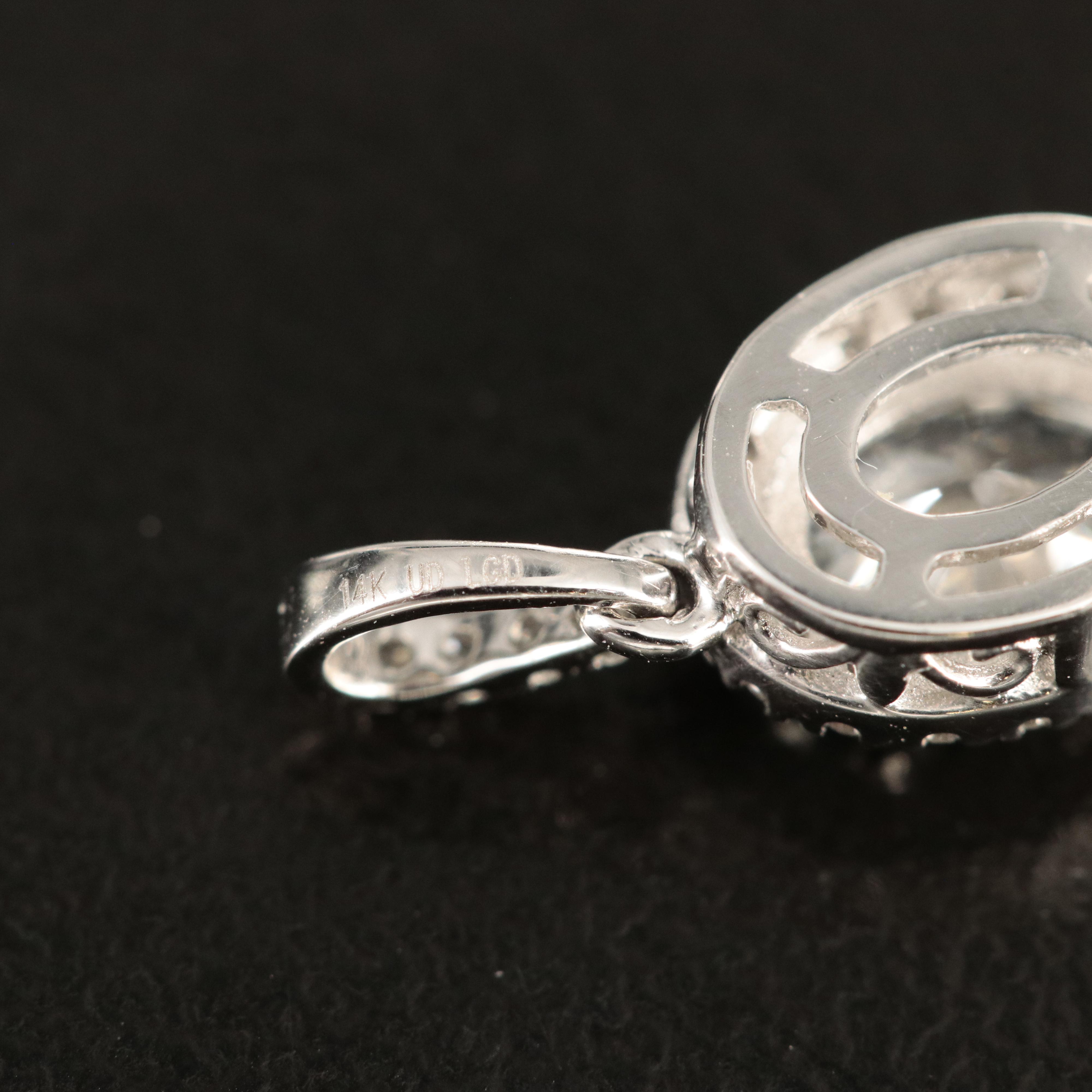 14K 0.63 CTW Lab Grown Diamond Pendant