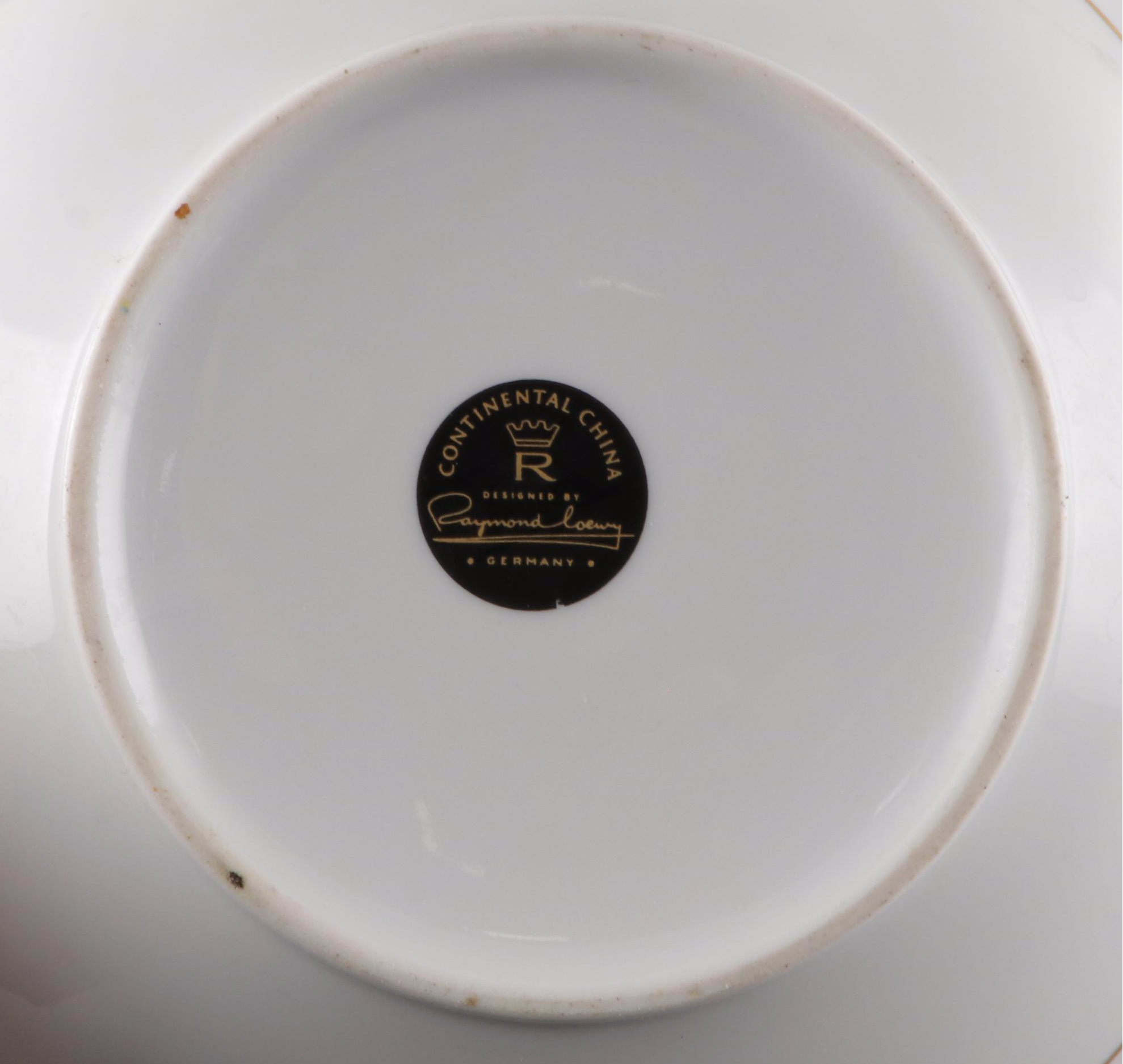 Rosenthal and Thomas "Alencon" White Rose Motif Porcelain Dinnerware