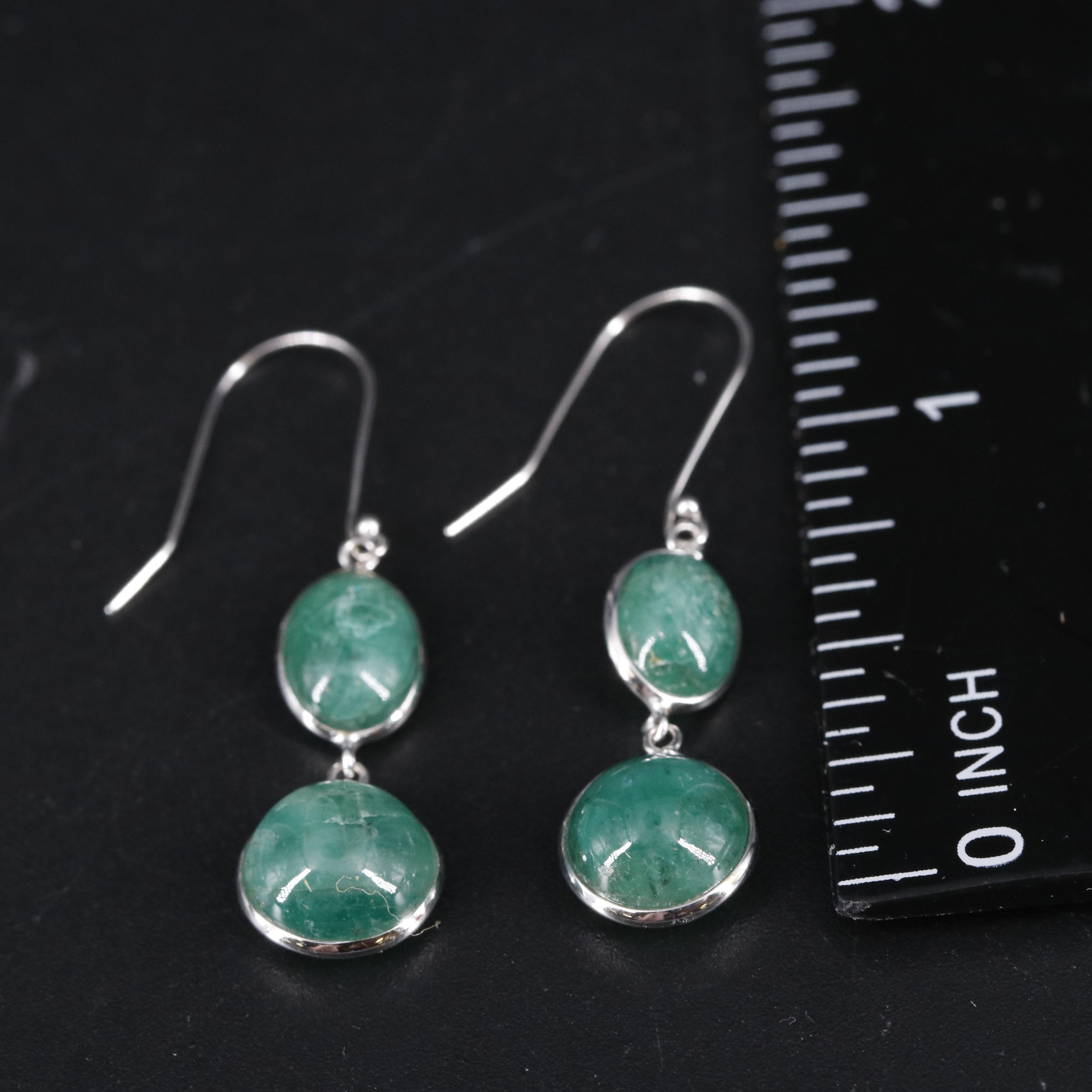 14K Emerald Earrings