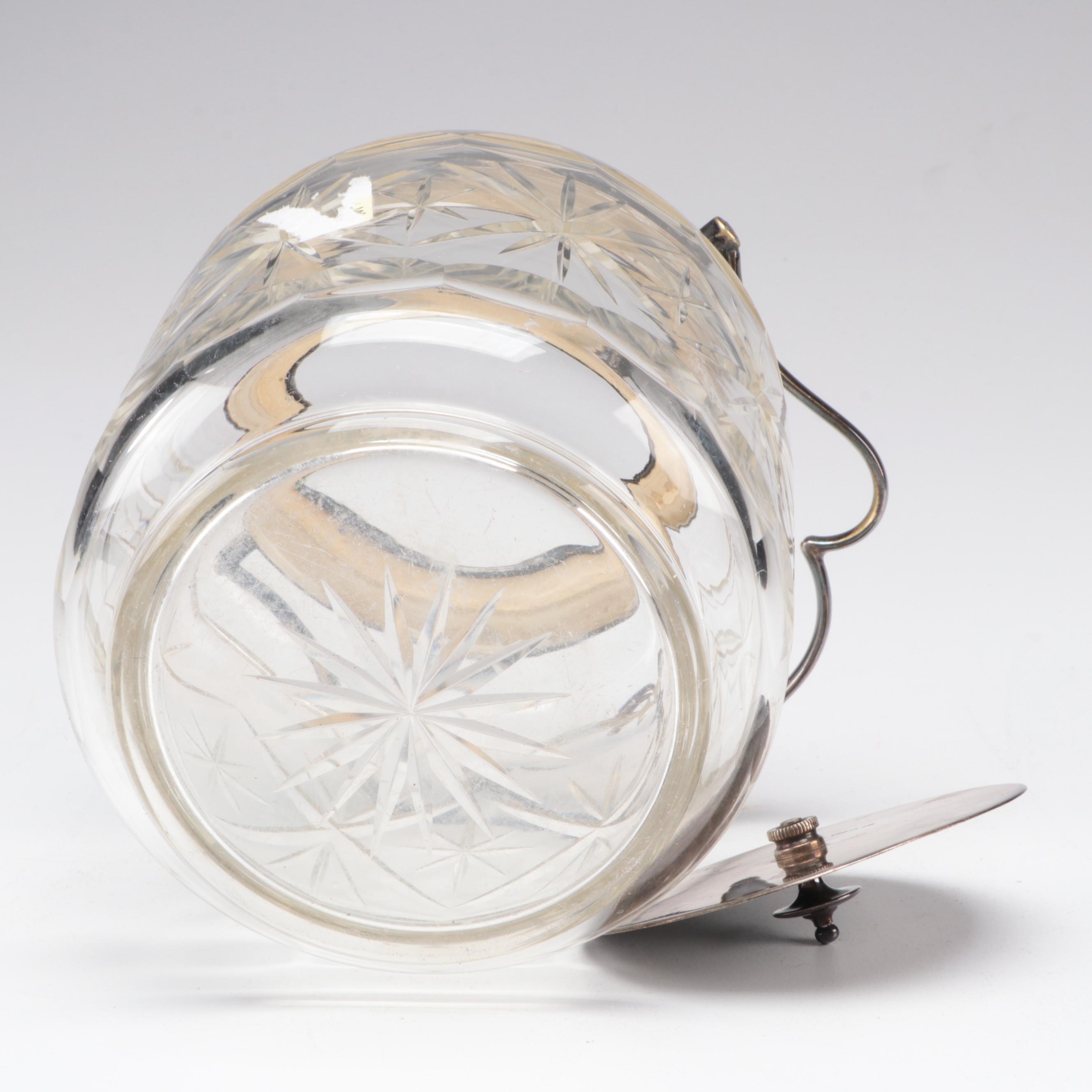 Victorian Silver Plate Pitchers with Biscuit Barrel and Warming Meat Platter