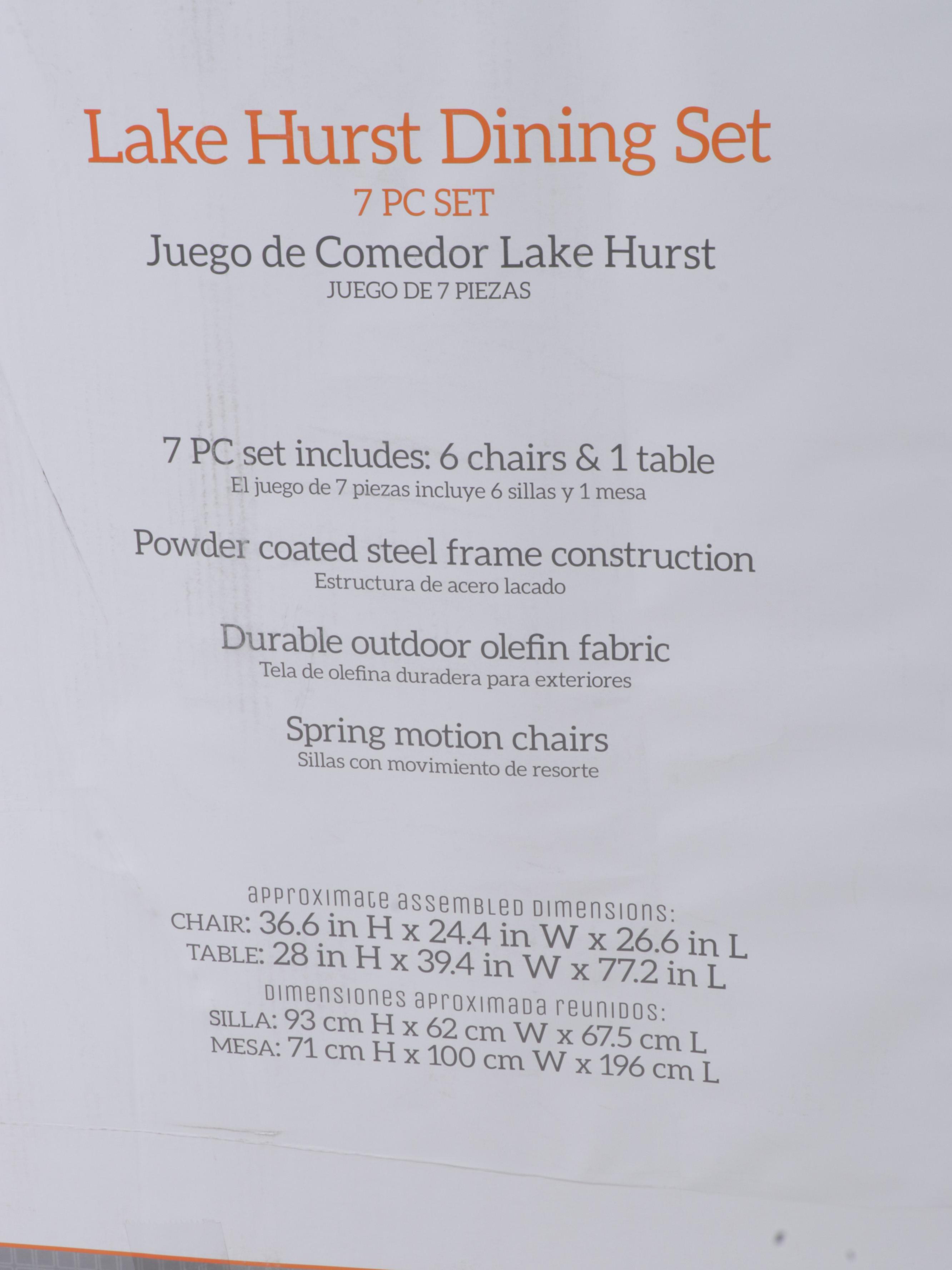 Living Accents Lakehurst Seven-Piece Patio Dining Set