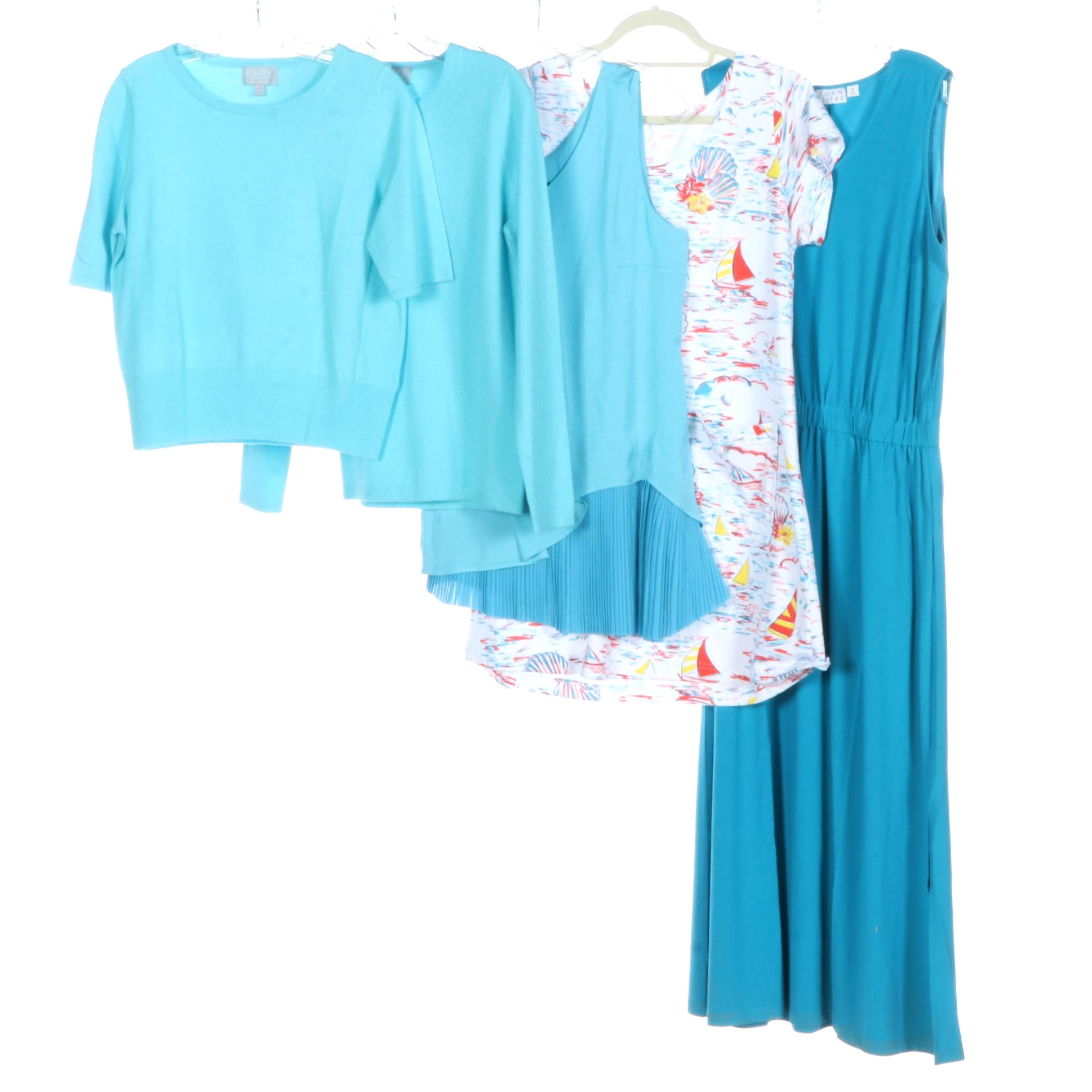 Pure Collection Cashmere Sweaters, H by Halston Top, Joan Rivers Dress and More