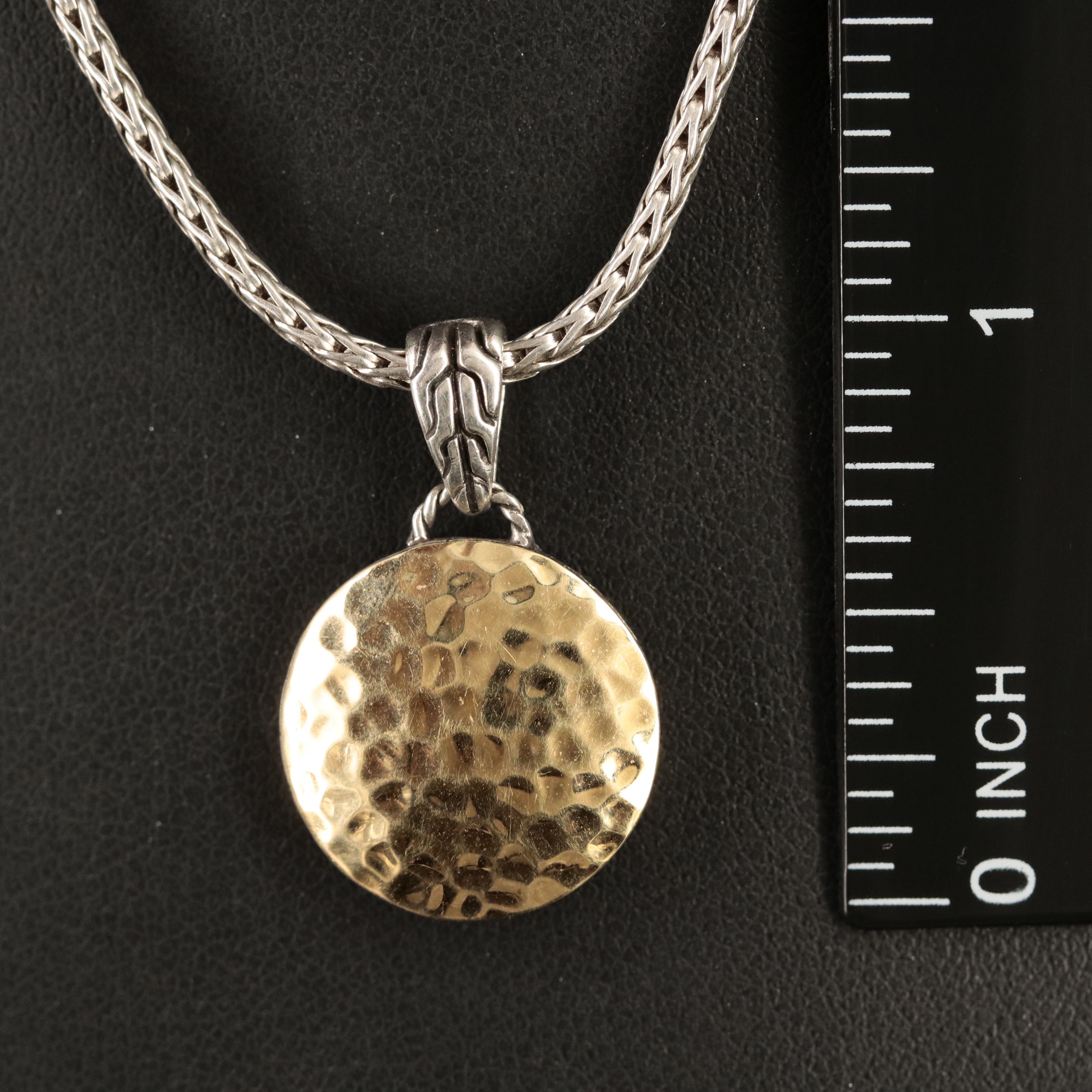 John Hardy "Palu" Reversible Pendant Necklace with 18K Bonded Accent