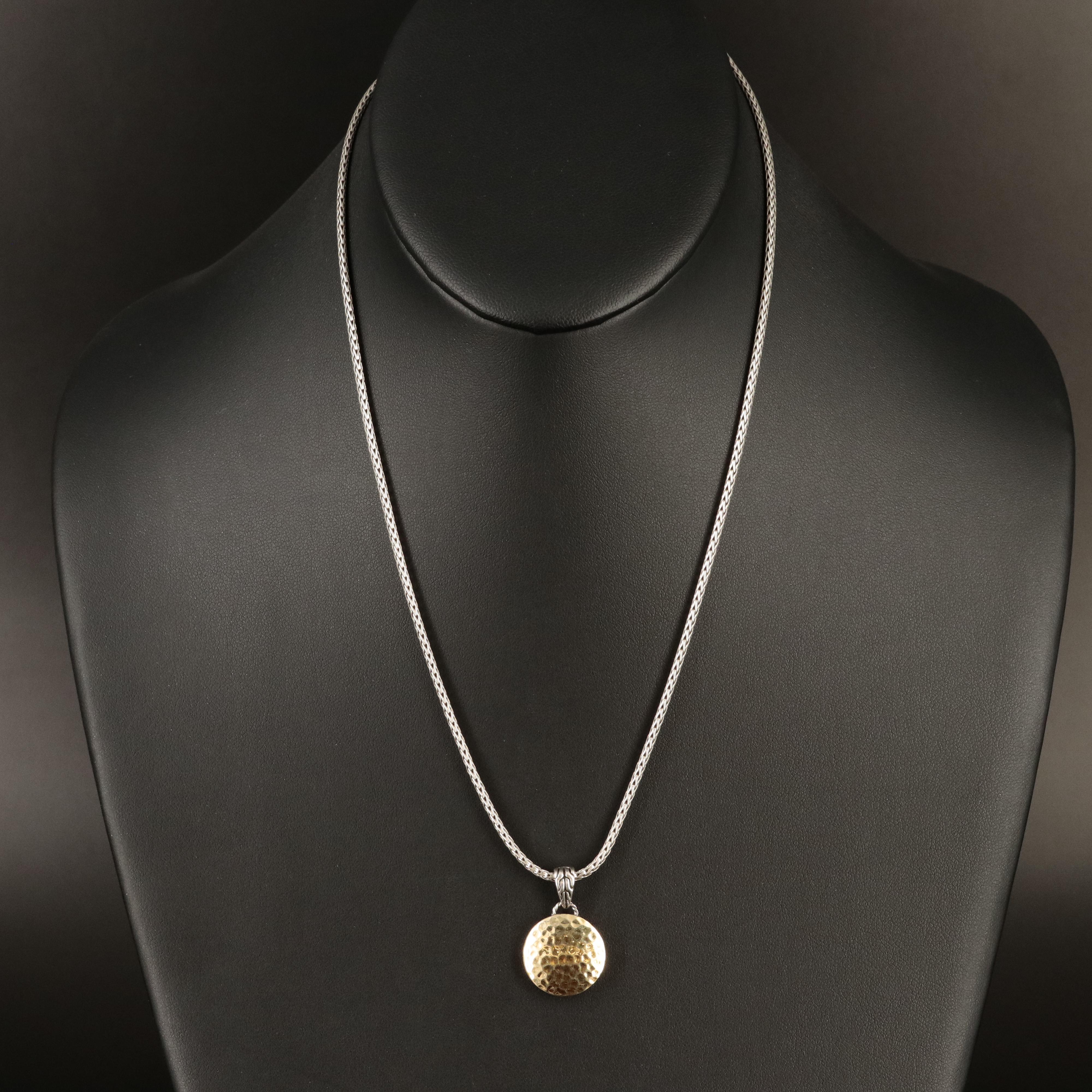 John Hardy "Palu" Reversible Pendant Necklace with 18K Bonded Accent