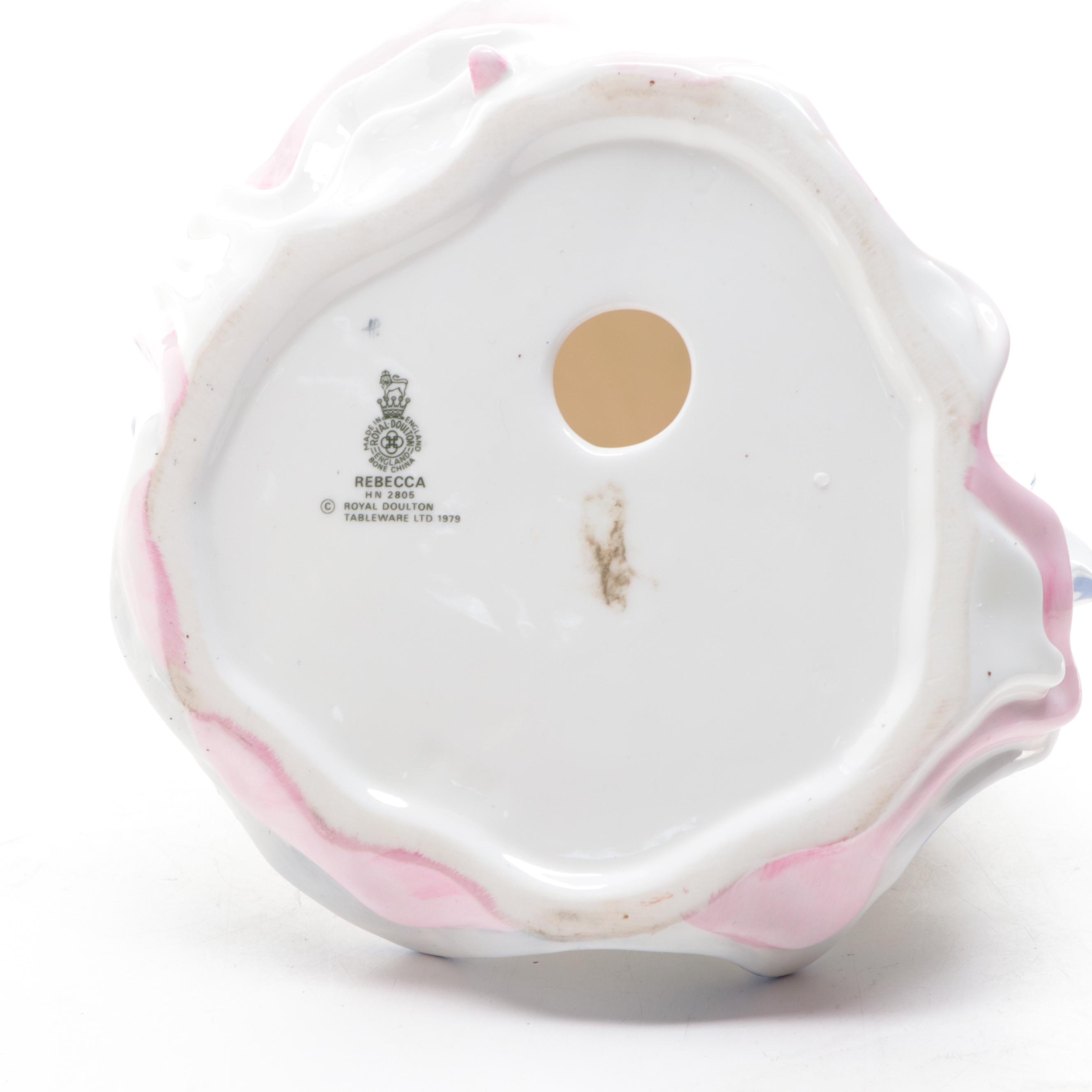 Royal Doulton "Rebecca", "Marie" and "Rose" Bone China Figurines, Late 20th C.