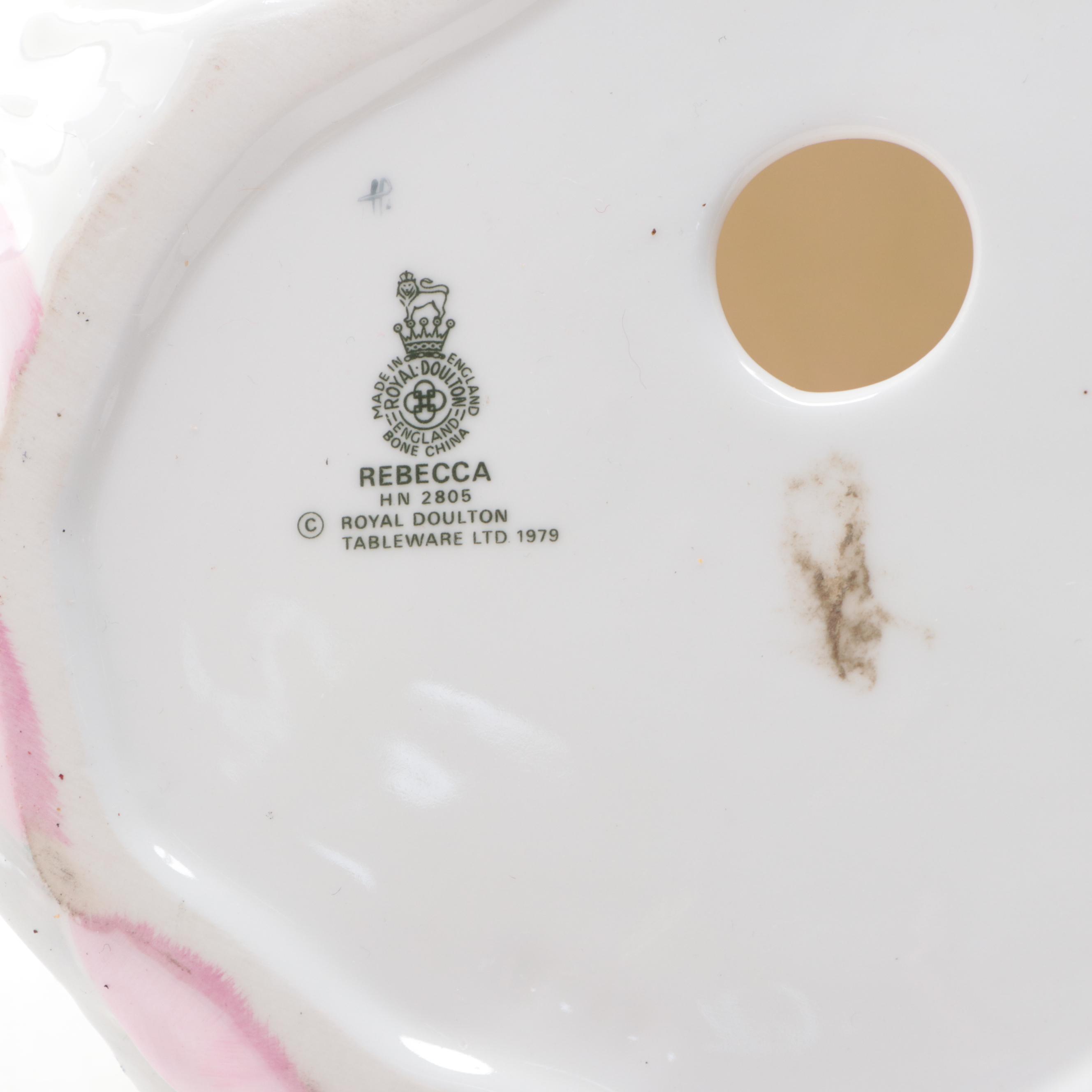 Royal Doulton "Rebecca", "Marie" and "Rose" Bone China Figurines, Late 20th C.