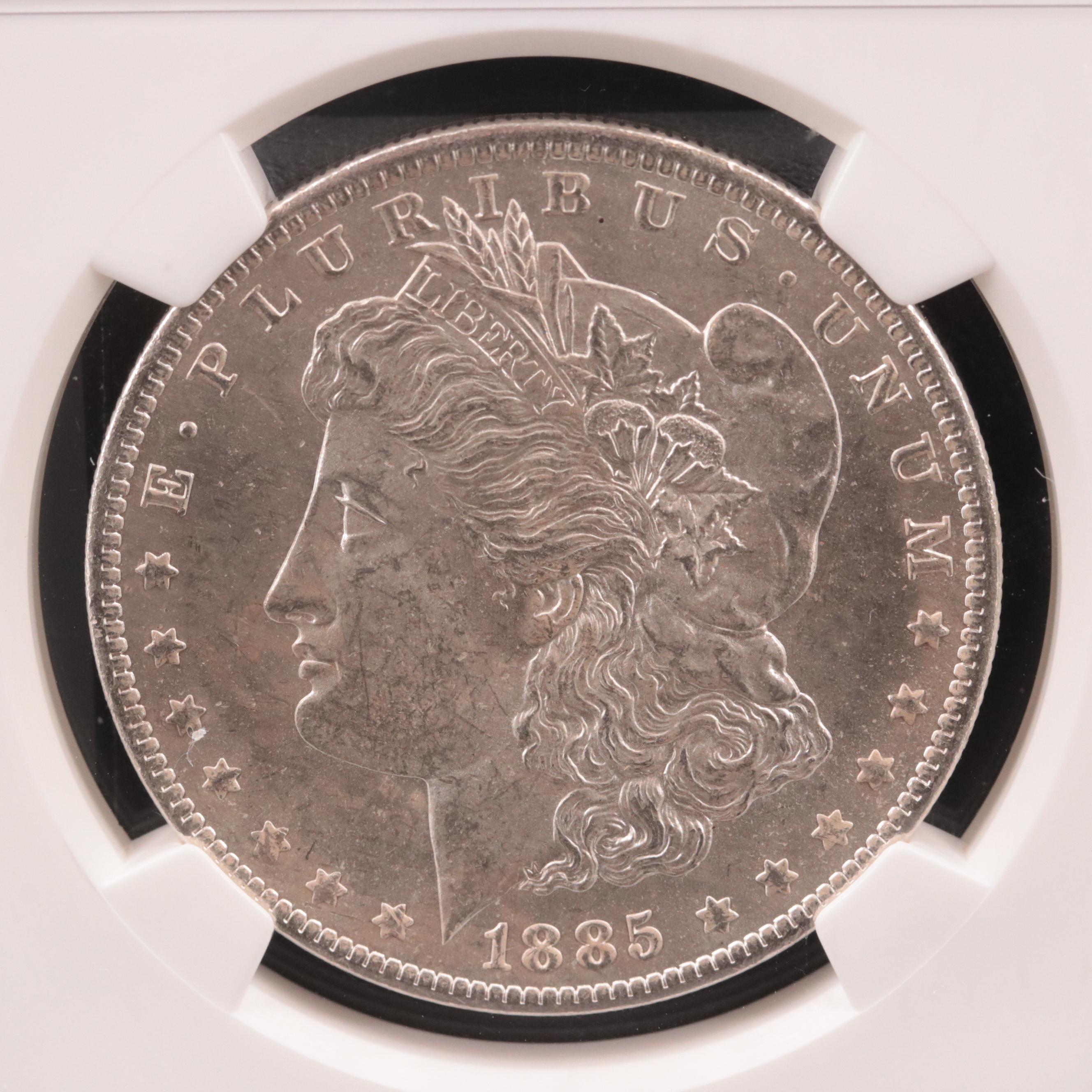 NGC Graded MS63 1885-O Morgan Silver Dollar