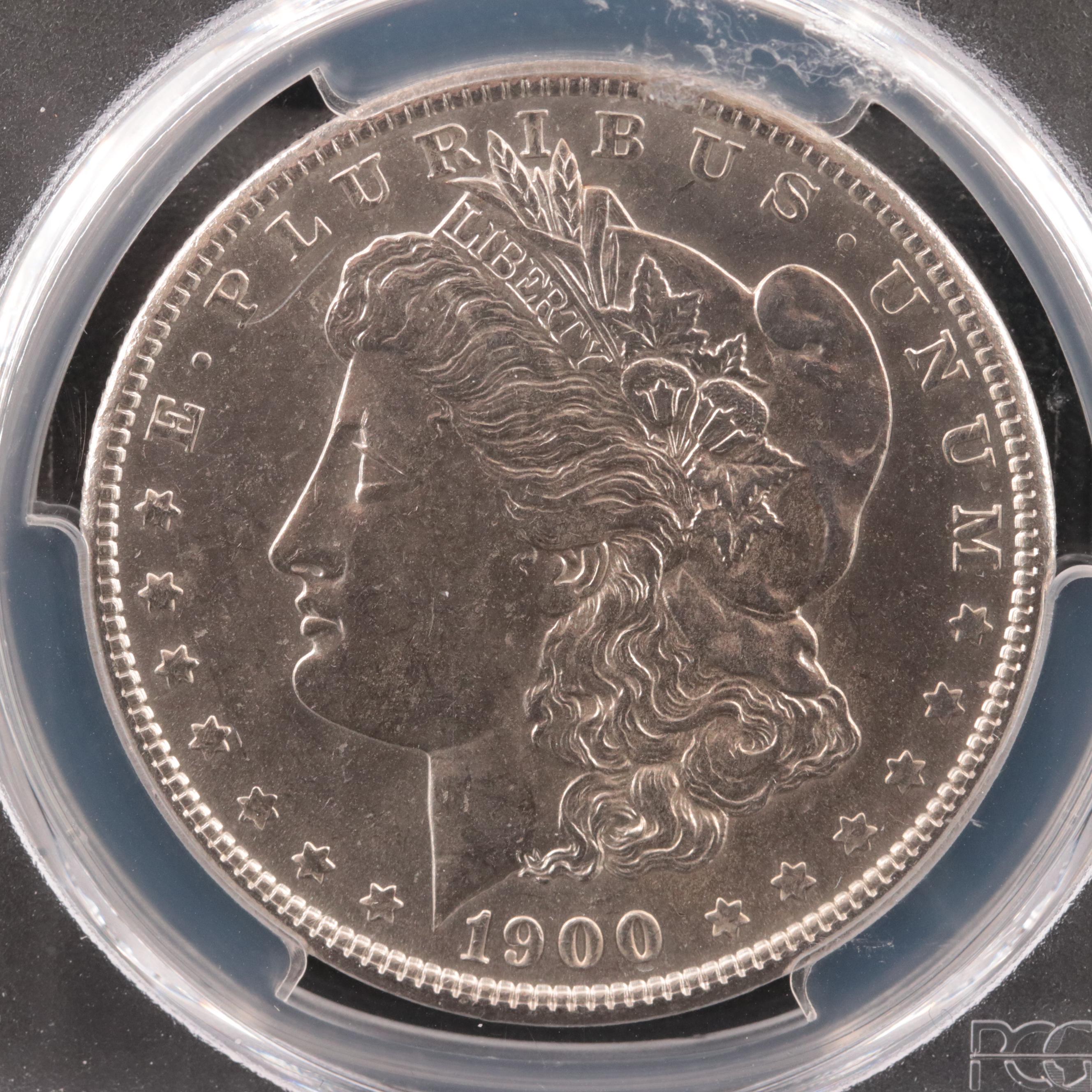PCGS Graded MS62 1900 Morgan Silver Dollar